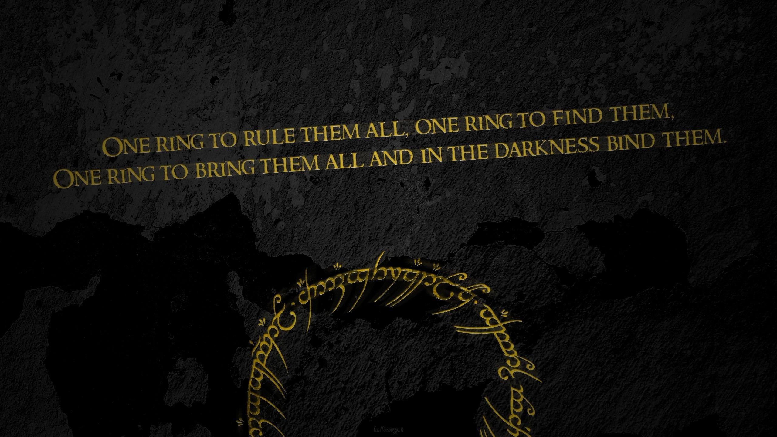 2560x1440 LOTR Background
