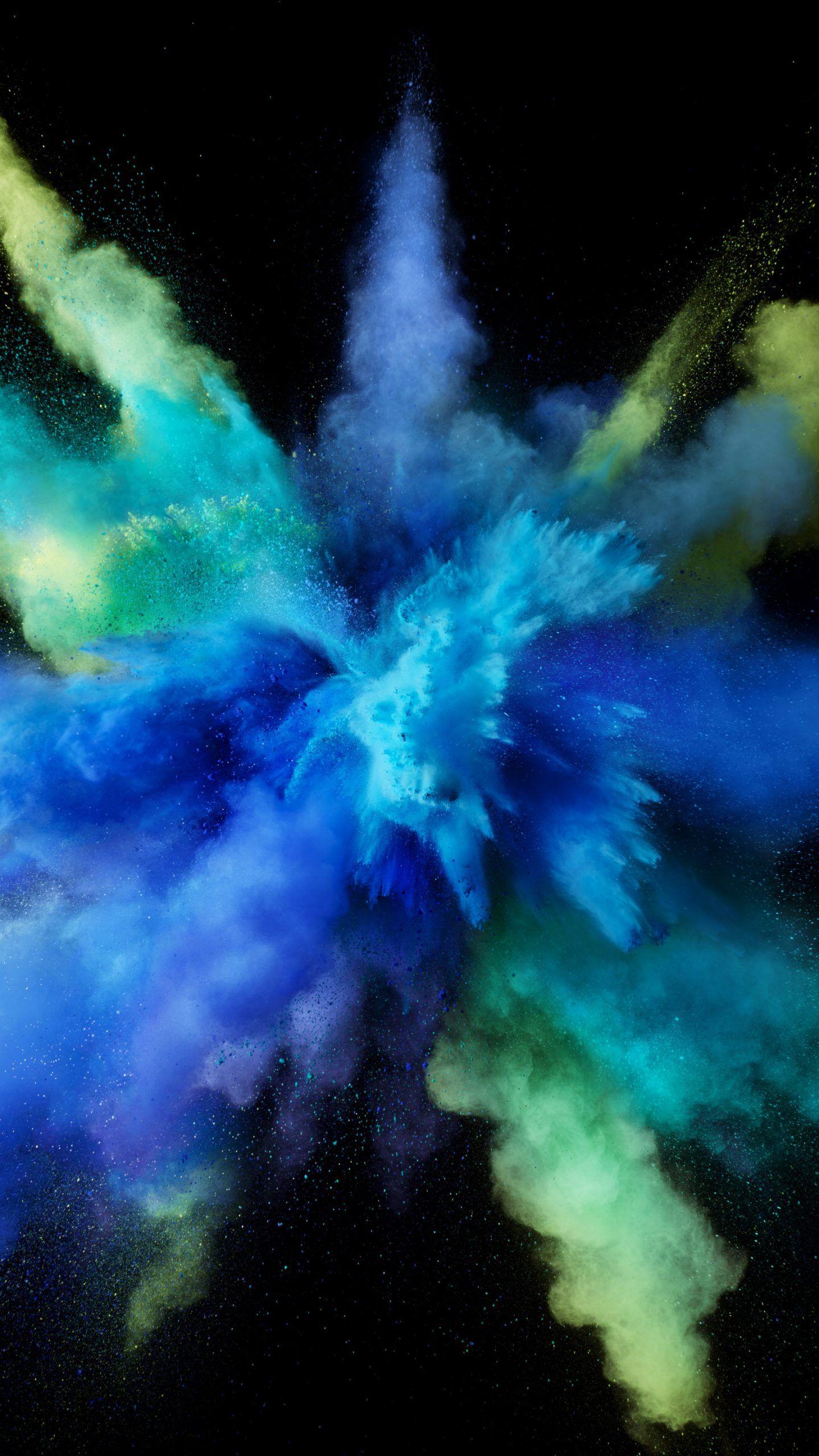 1440x2560 Color Powder Blue Yellow Macbook Pro 5K Wallpaper