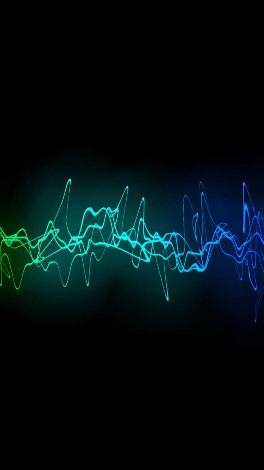 1080x1920 Cool Sound Waves iPhone 8 Wallpaper Free Download