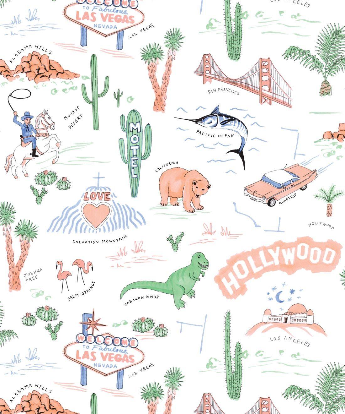 1100x1318 The Roadtrip, 50's Nostalgia • Cool Retro Wallpaper