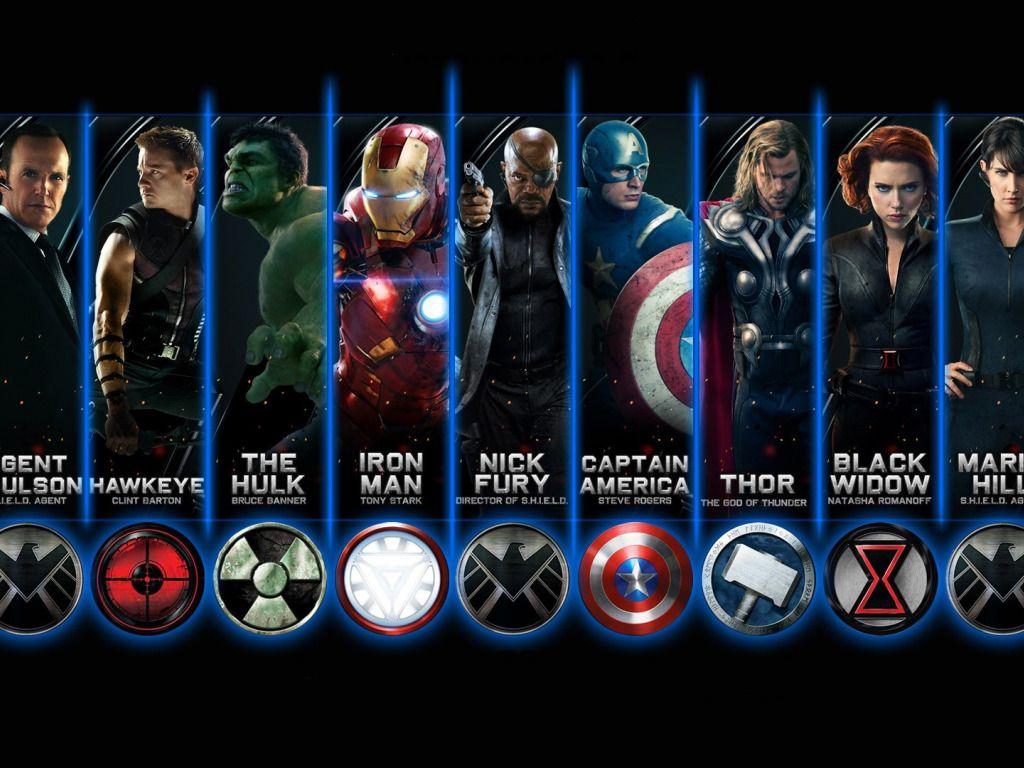 1024x768 Download wallpaper cinema, Hulk, Iron Man, movie, Captain America, Thor, film, The Avengers, Hawkeye, god, The Hulk, S. H. I. E. L. D., Black Window, Maria Hill, agent Coulson, The Shield, section films in resolution 1024x768