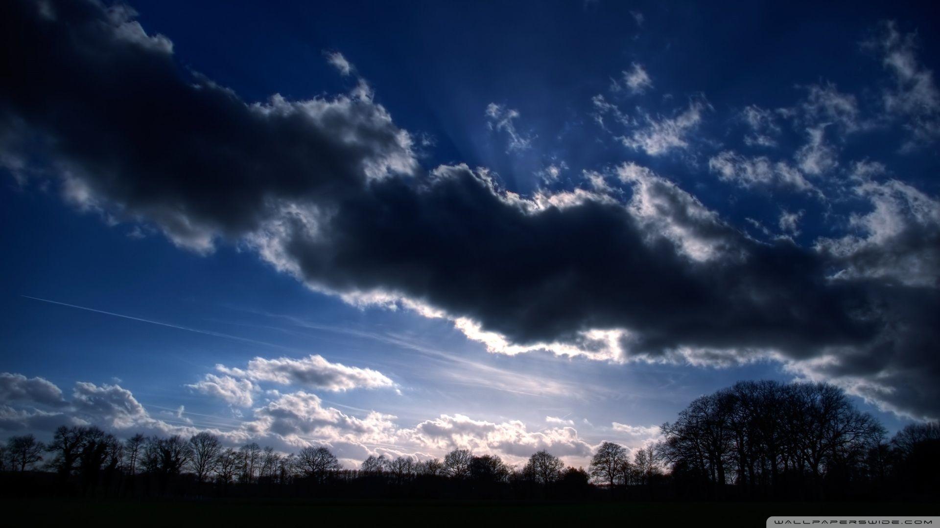1920x1080 Dramatic Clouds Wallpaper Hill Meme HD Wallpaper