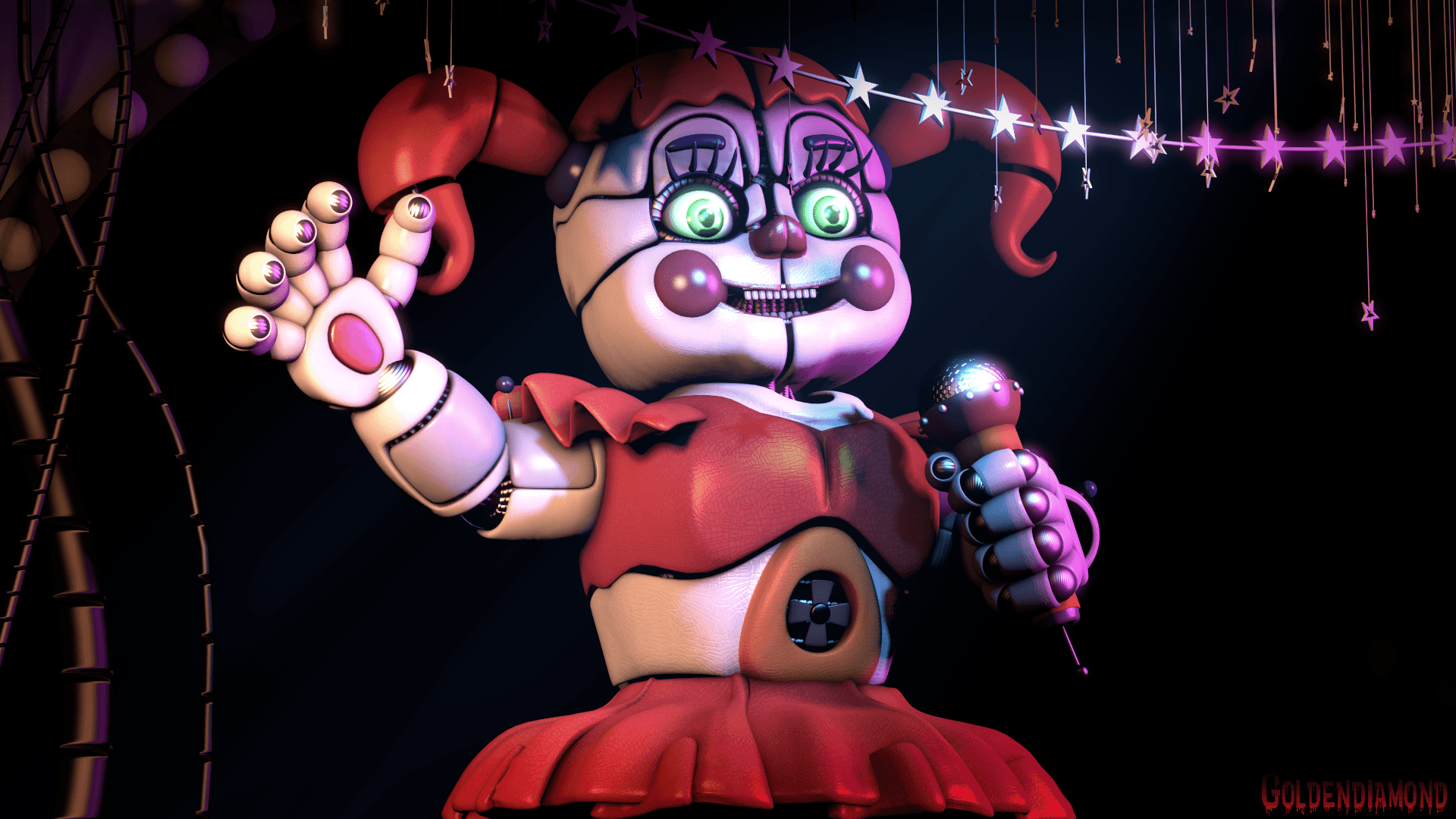 circus baby green screen