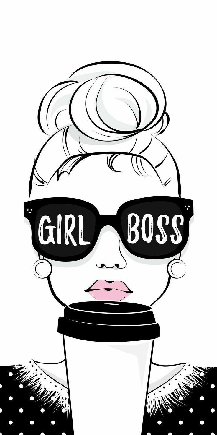 736x1472 Wallpaper Girl Boss - #Boss #Girl #Wallpaper. Girl boss, Flamingo art print, Fashion wallpaper