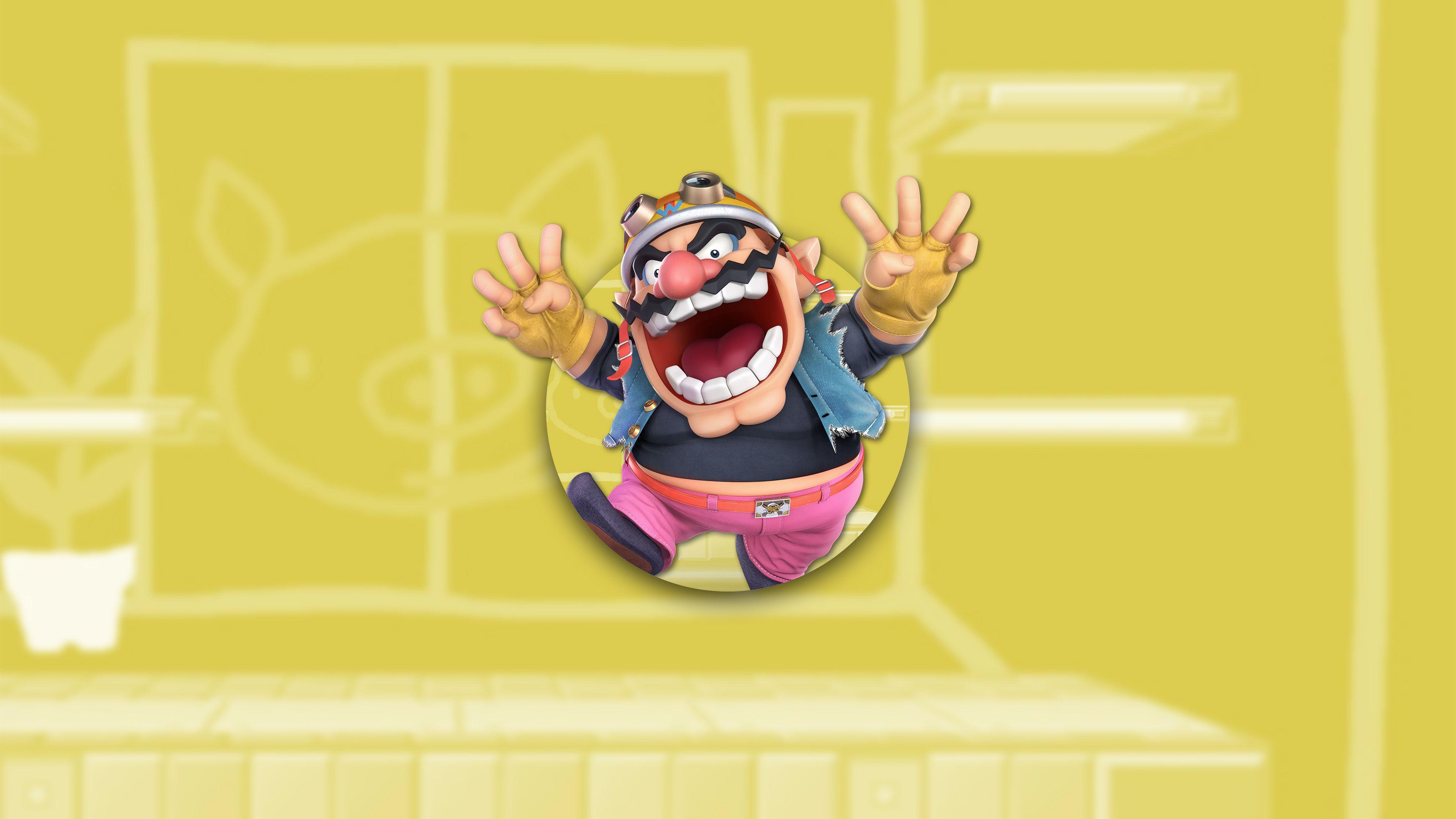 3840x2160 Super Smash Bros Ultimate Wario UHD 4K Wallpaper