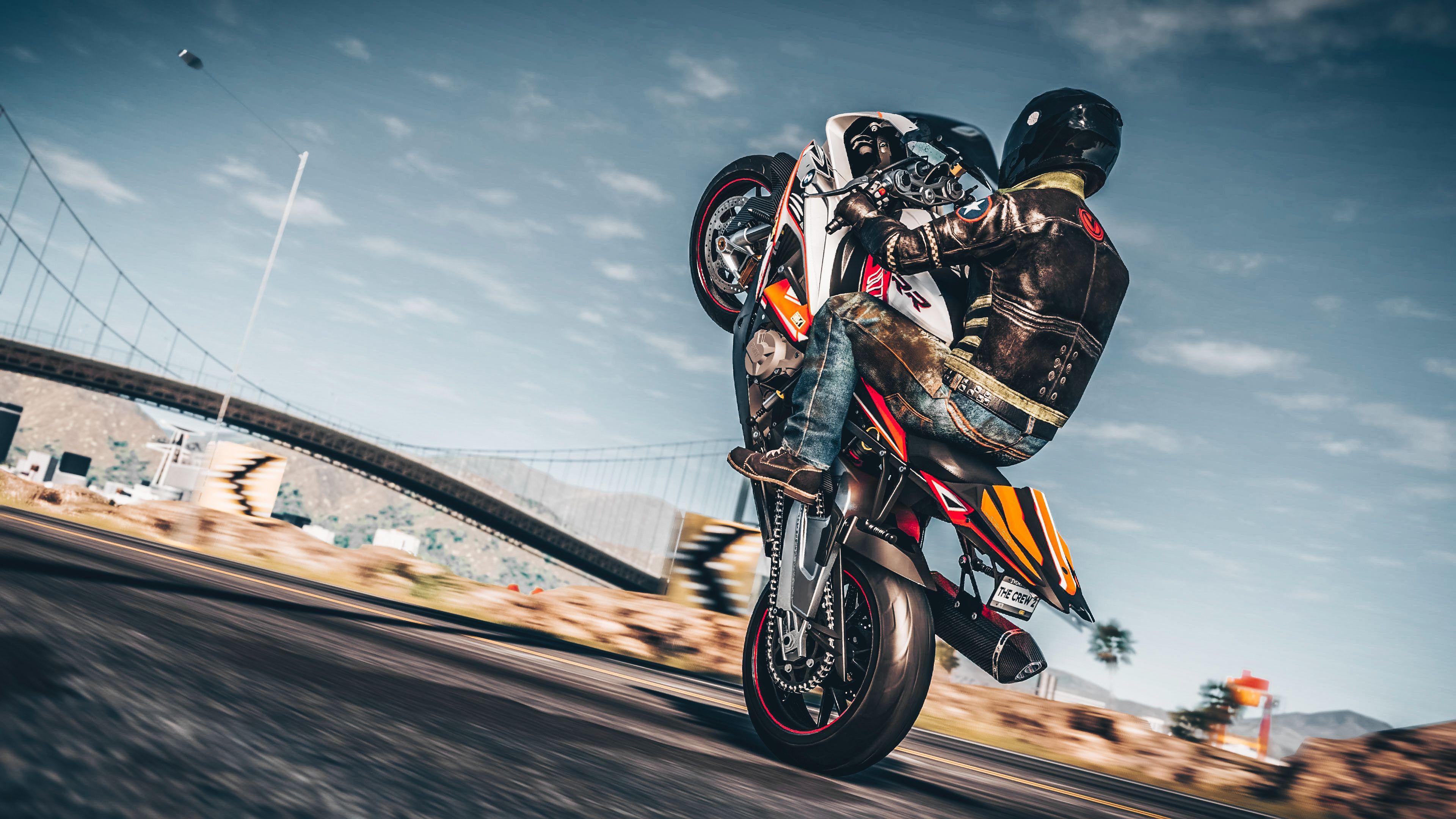 3840x2160 The Crew 2 Wheelie On Bike 4k, HD Games, 4k Wallpaper, Image, Background, Photo and Picture