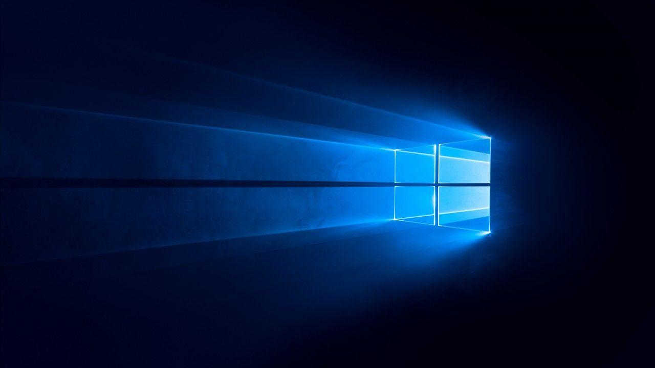 1280x720 Windows 10 4K Wallpaper, Dark, Blue, 5K, 8K, Technology