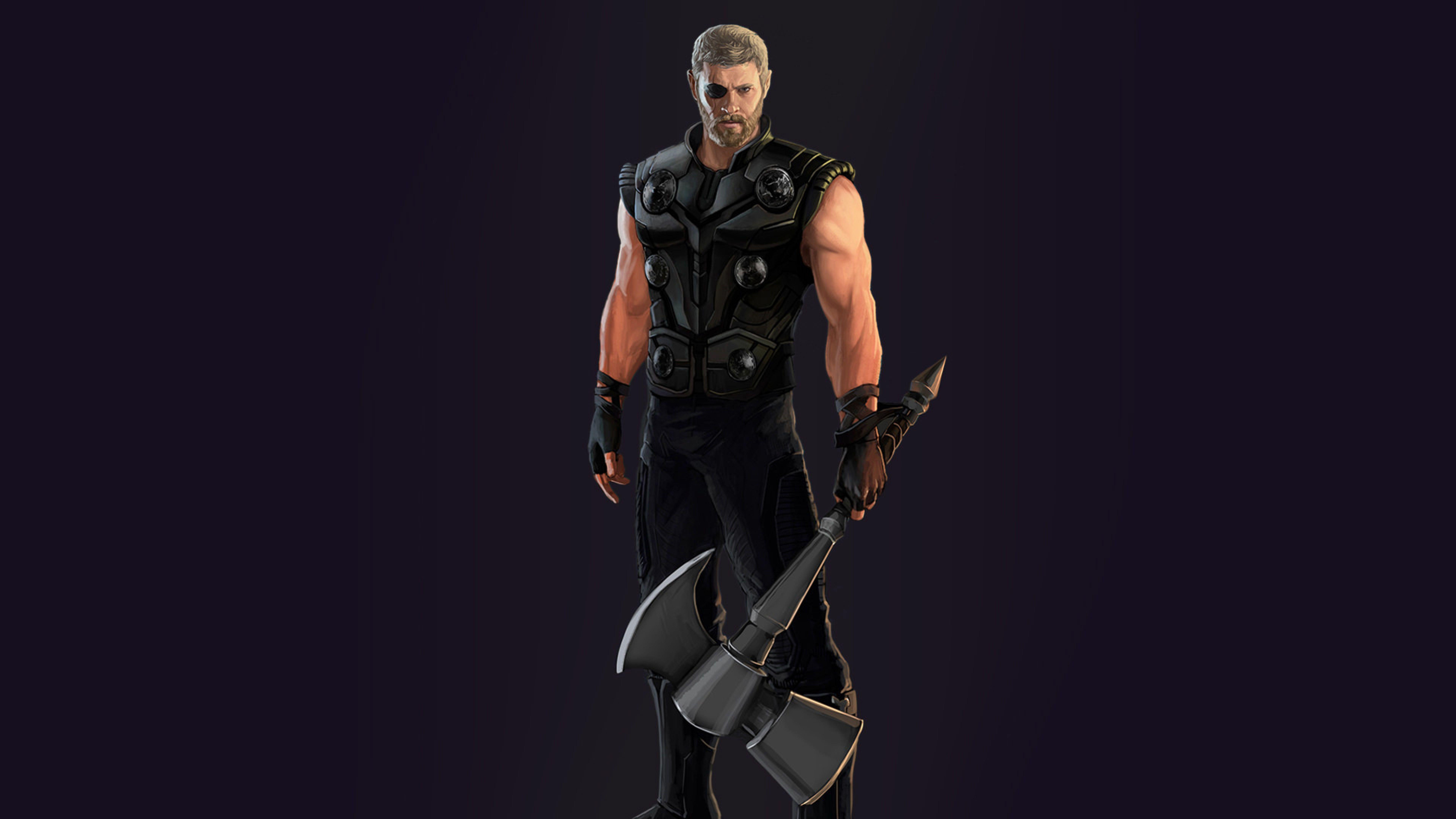 7680x4320 Thor Ragnarok Avengers Infinity War 2018 Digital Artwork