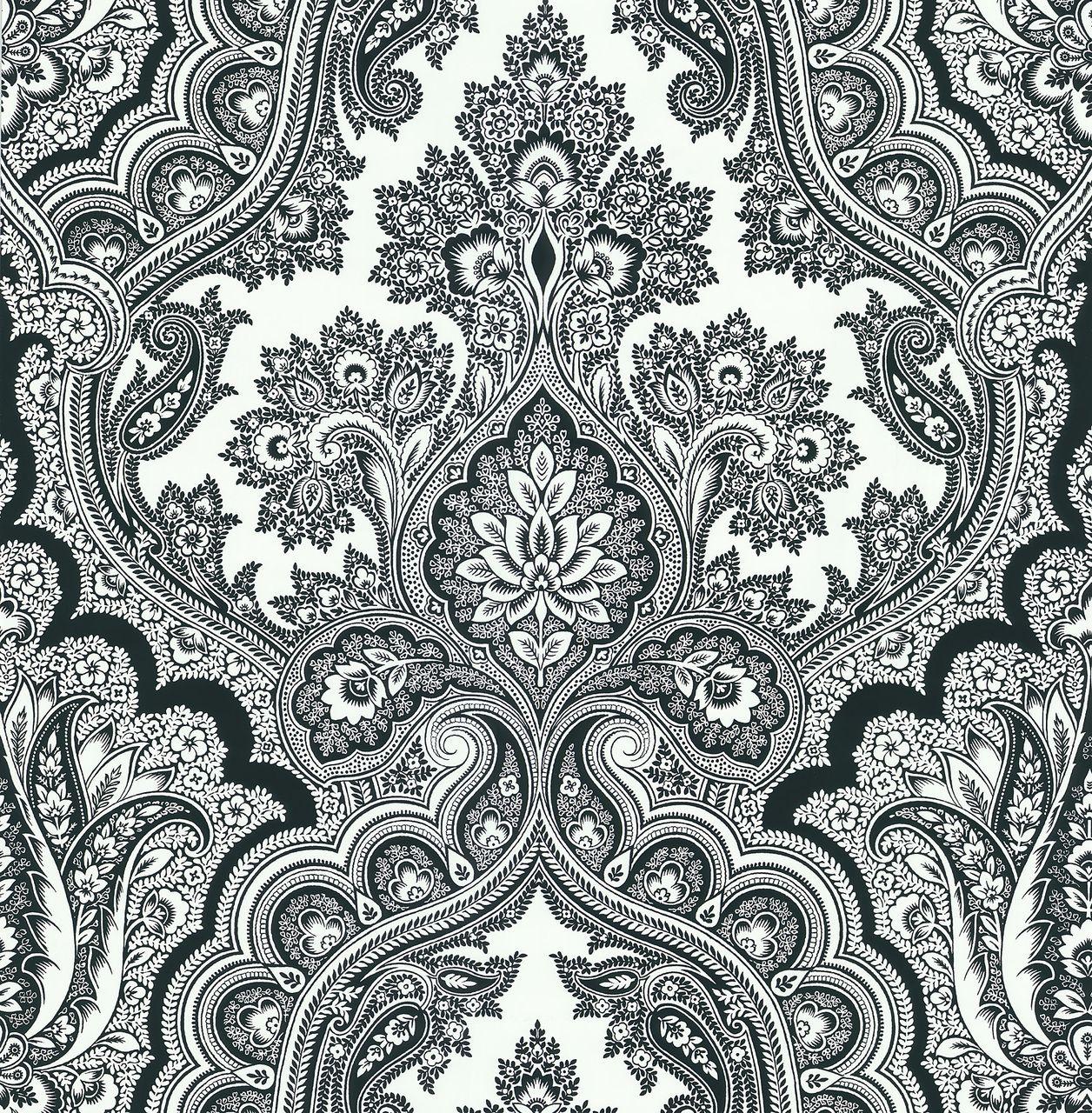 1256x1280 566 43974 White Paisley Wallpaper