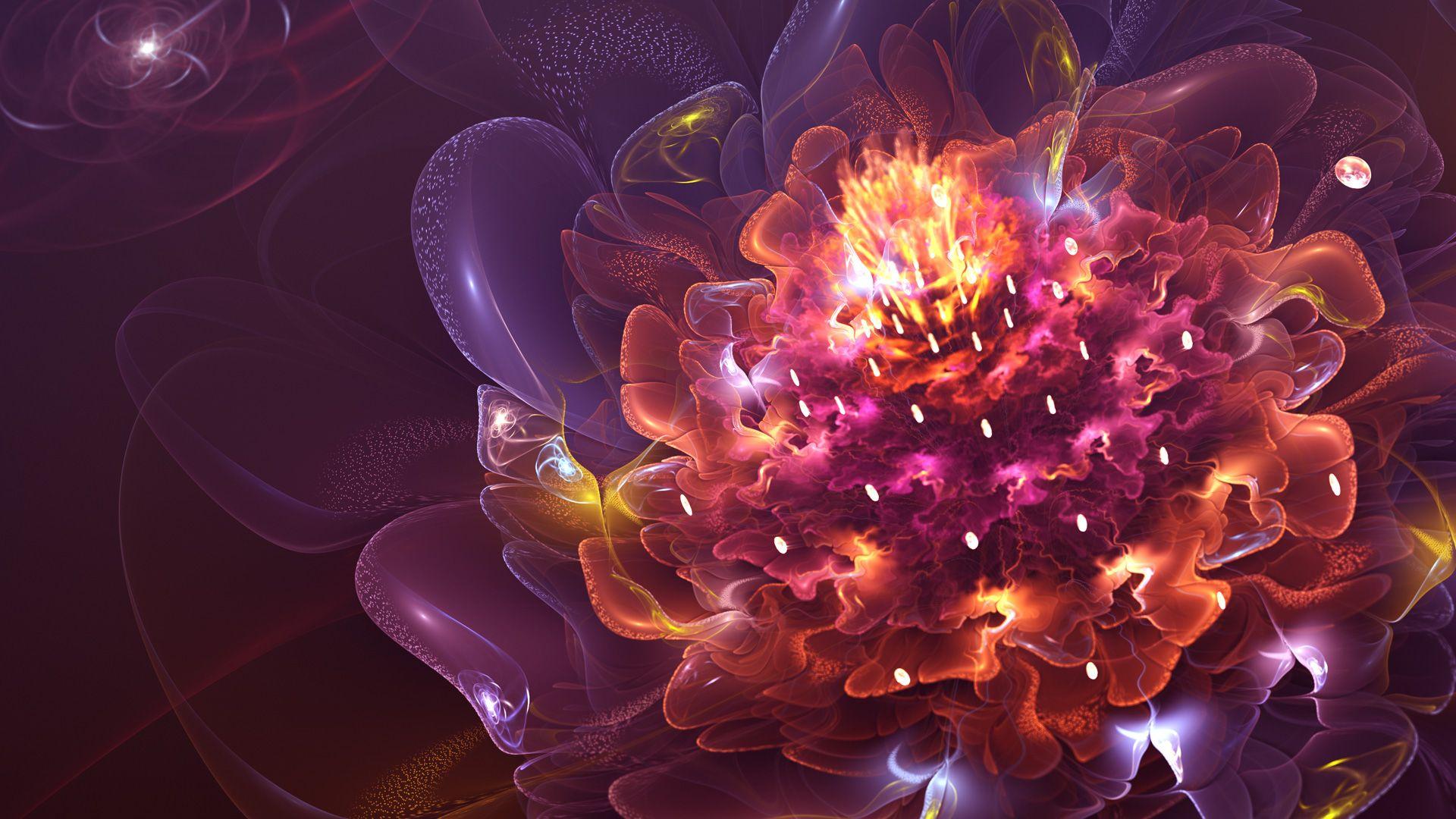 1920x1080 Wallpaper 4k Abstract Flower abstract, flower, Minimal