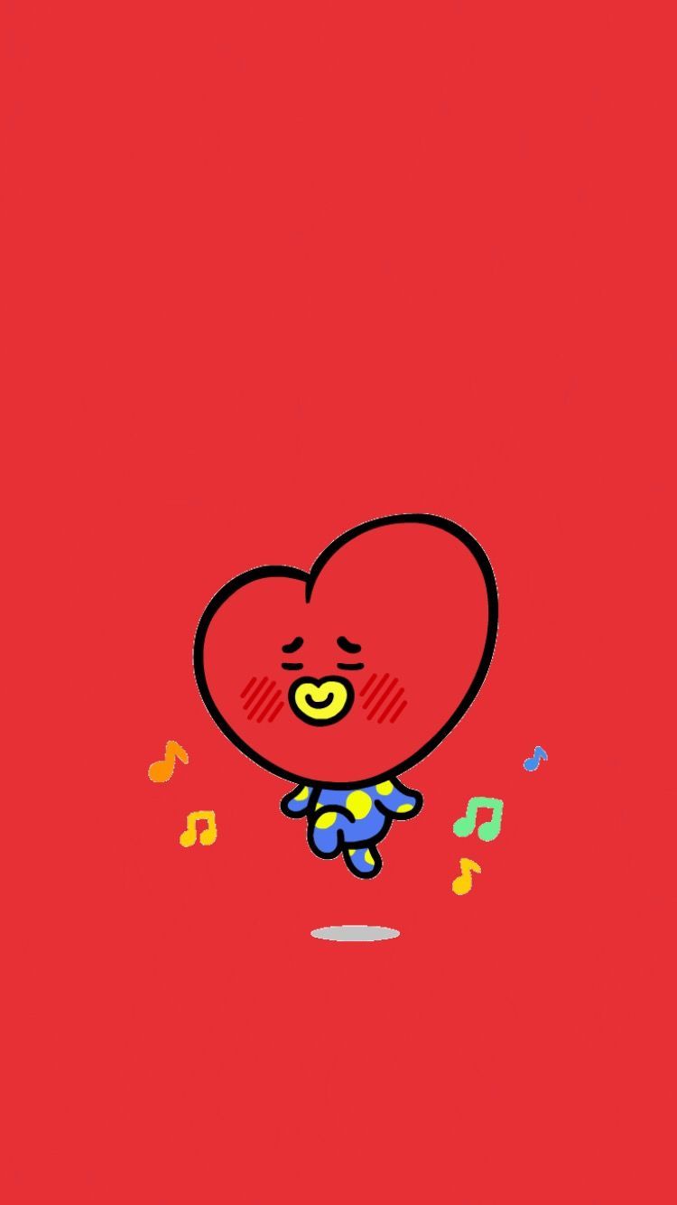 750x1334 BTS TATA WALLPAPER KIMTAEHYUNG V BT21 (Dengan gambar). Wallpaper lucu, Ilustrasi lucu, Membuat sketsa
