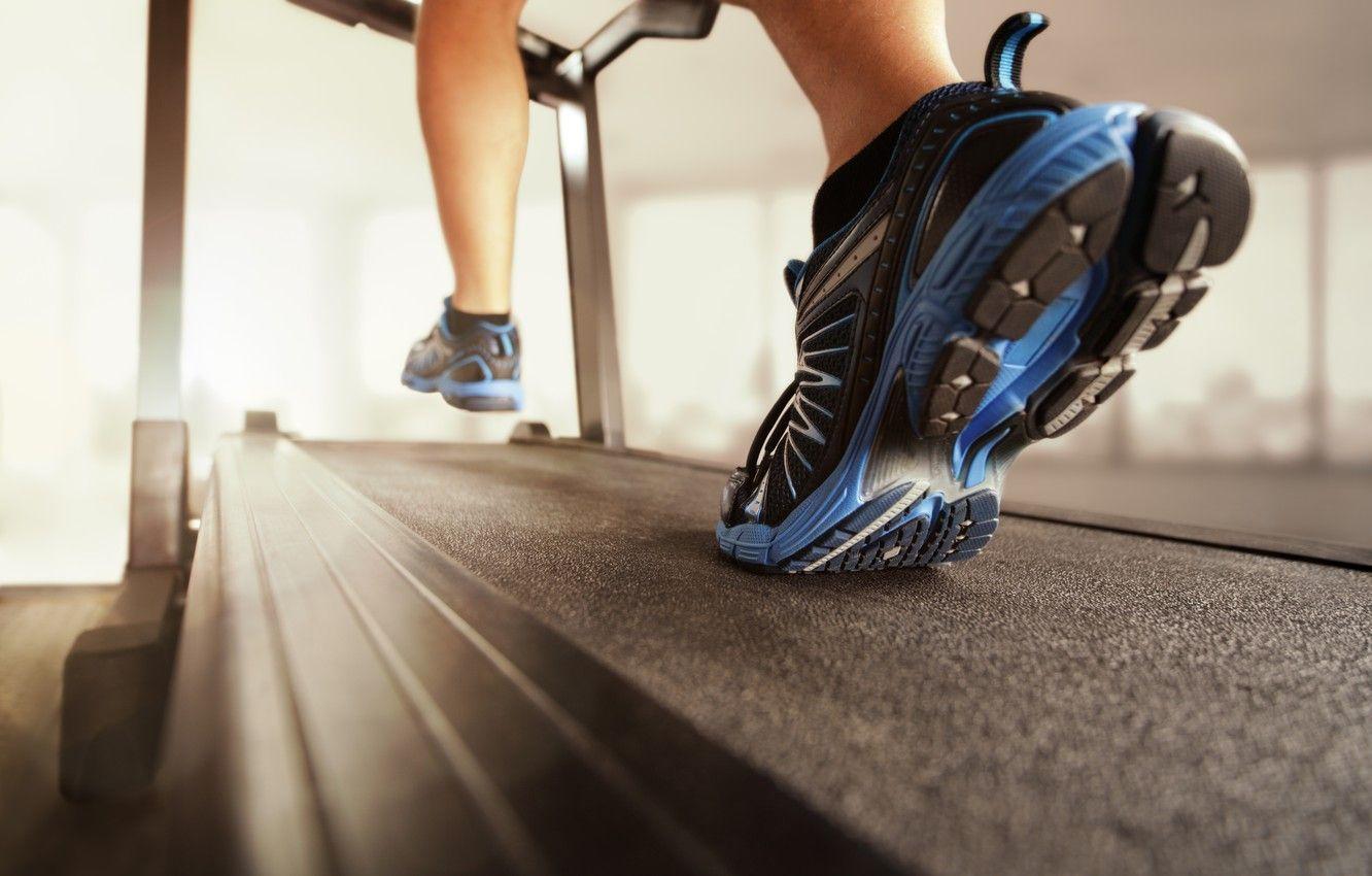 1332x850 Wallpaper shoes, gym, running on treadmill image for desktop, section спорт