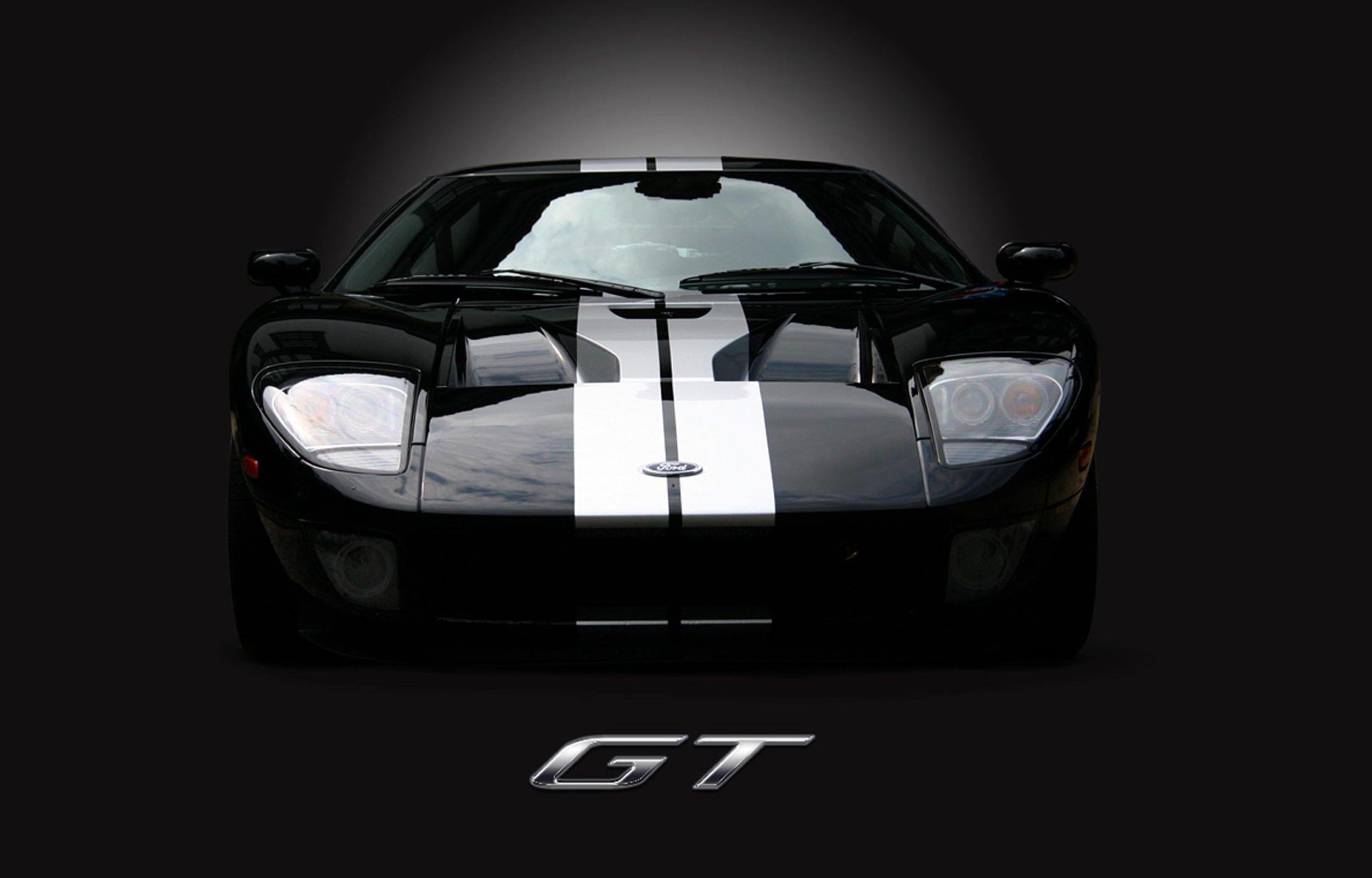 2500x1600 Ford GT Black Wallpaper
