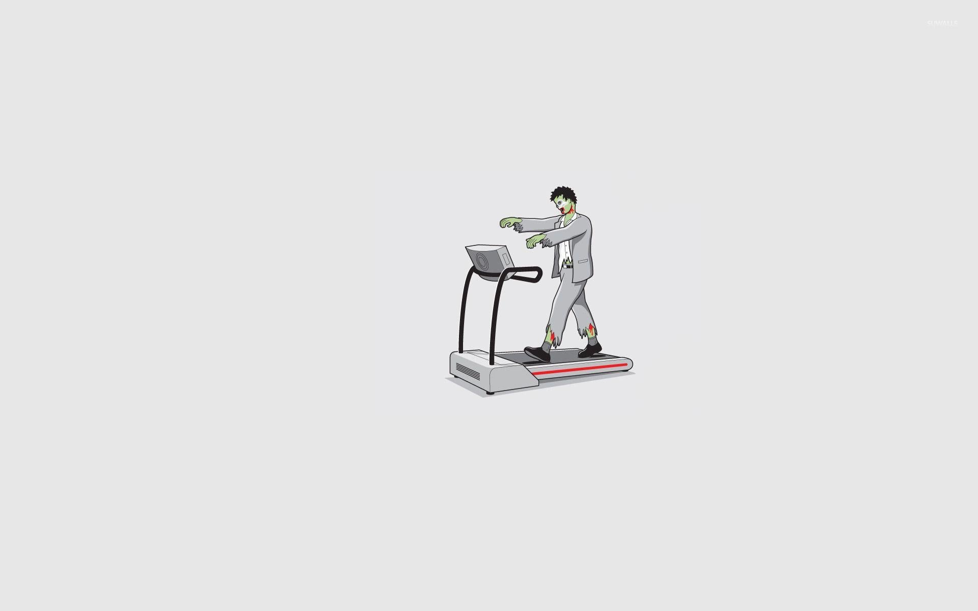 1920x1200 Zombie on a treadmill wallpaper wallpaper