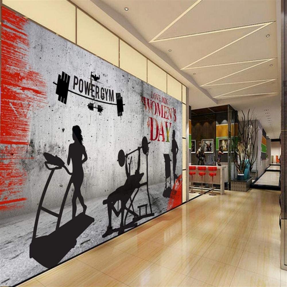 1000x1000 Custom Photo Wallpaper Gym Lifting Treadmill Bodybuilding Tooling Background Wallpaper Custom high Definition murals, 300x210cm: Amazon.co.uk: DIY & Tools