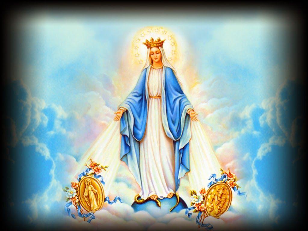 1024x768 Holy Mass image.: Our Lady of the Miraculous Medal