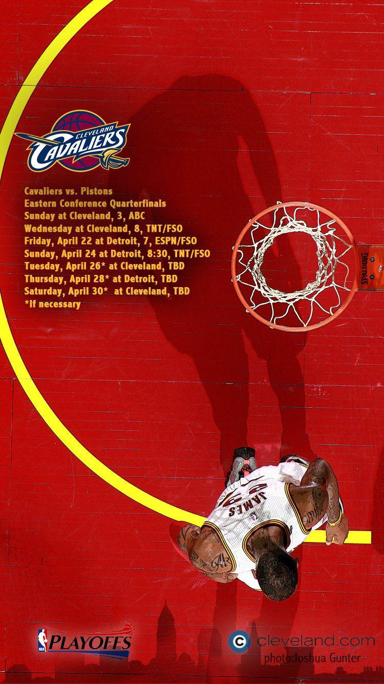750x1334 Download Cleveland Cavaliers NBA Playoffs 2016 schedule desktop, iPhone wallpaper and Facebook cover image