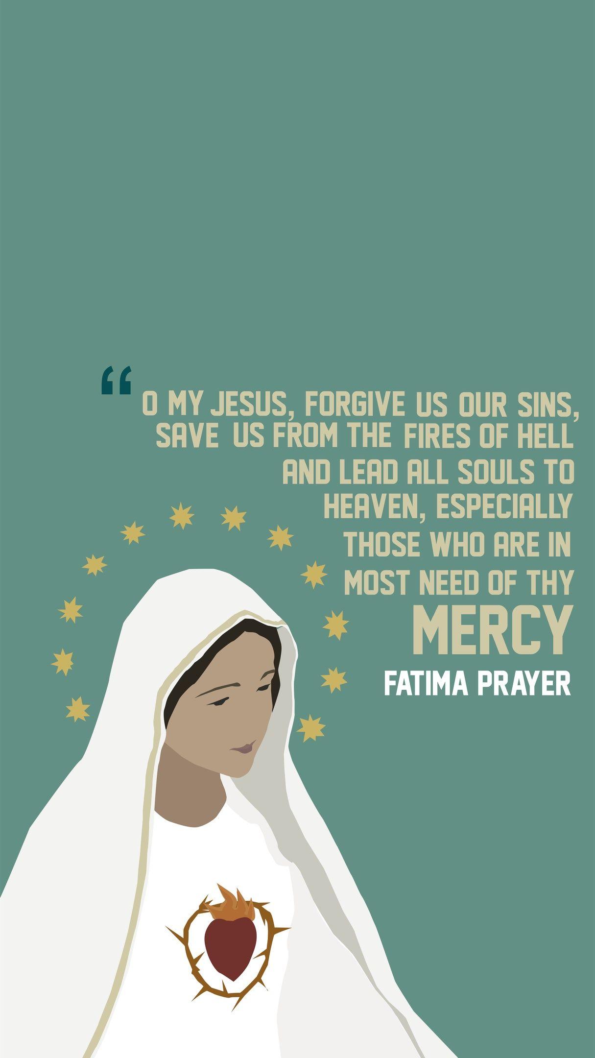 1215x2160 iPhone Our Lady Of Fatima