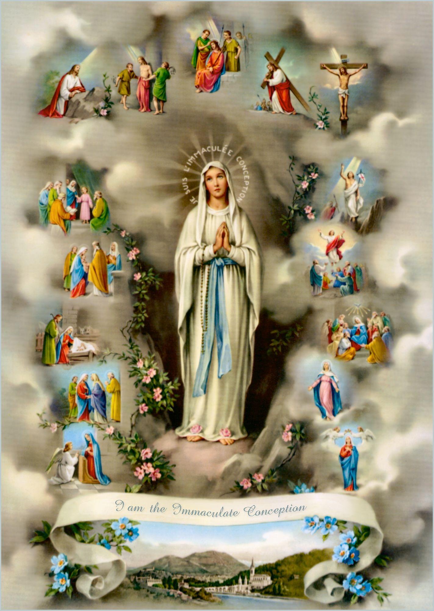 1423x2003 OUR LADY OF LOURDES