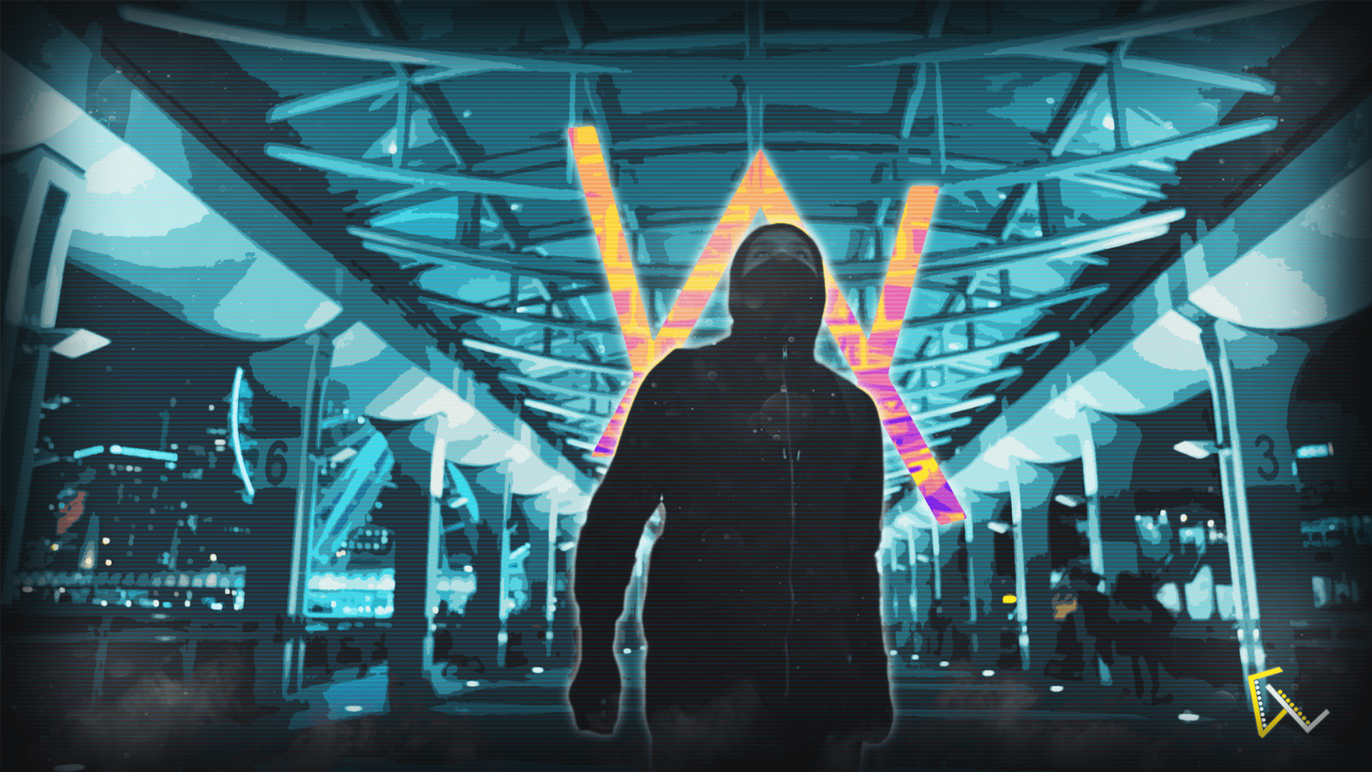 1920x1080 Download 1920x1080 Alan Walker, Music, Texture Wallpaper for Widescreen
