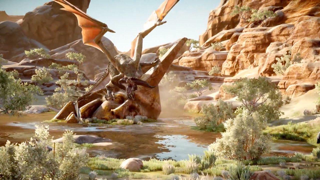 1280x720 Dragon Age Inquisition: angry dragon Desktop wallpaper 1280x720