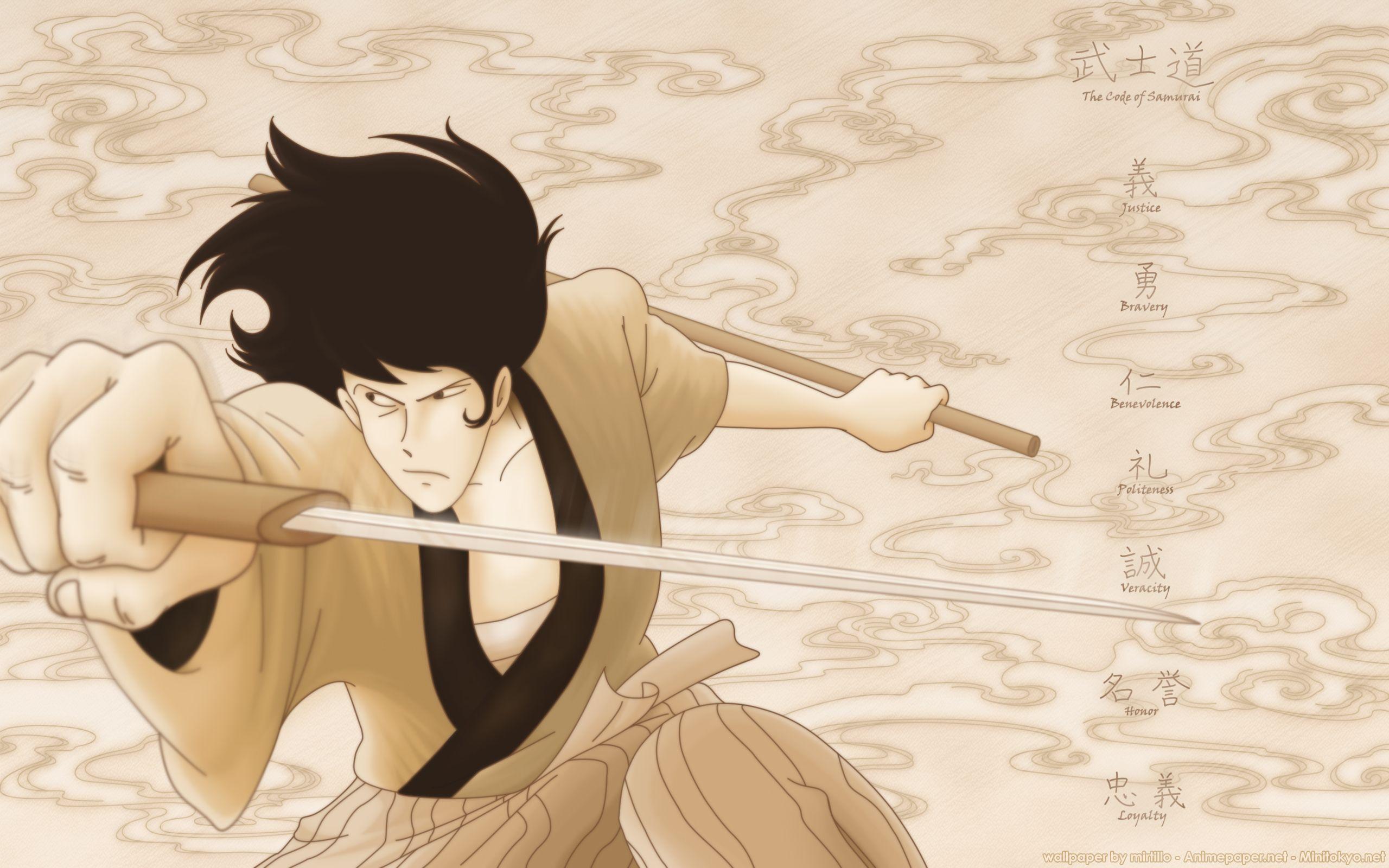 2560x1600 Lupin III Wallpaper: Seven Codes of Bushidou (The Code of Samurai)