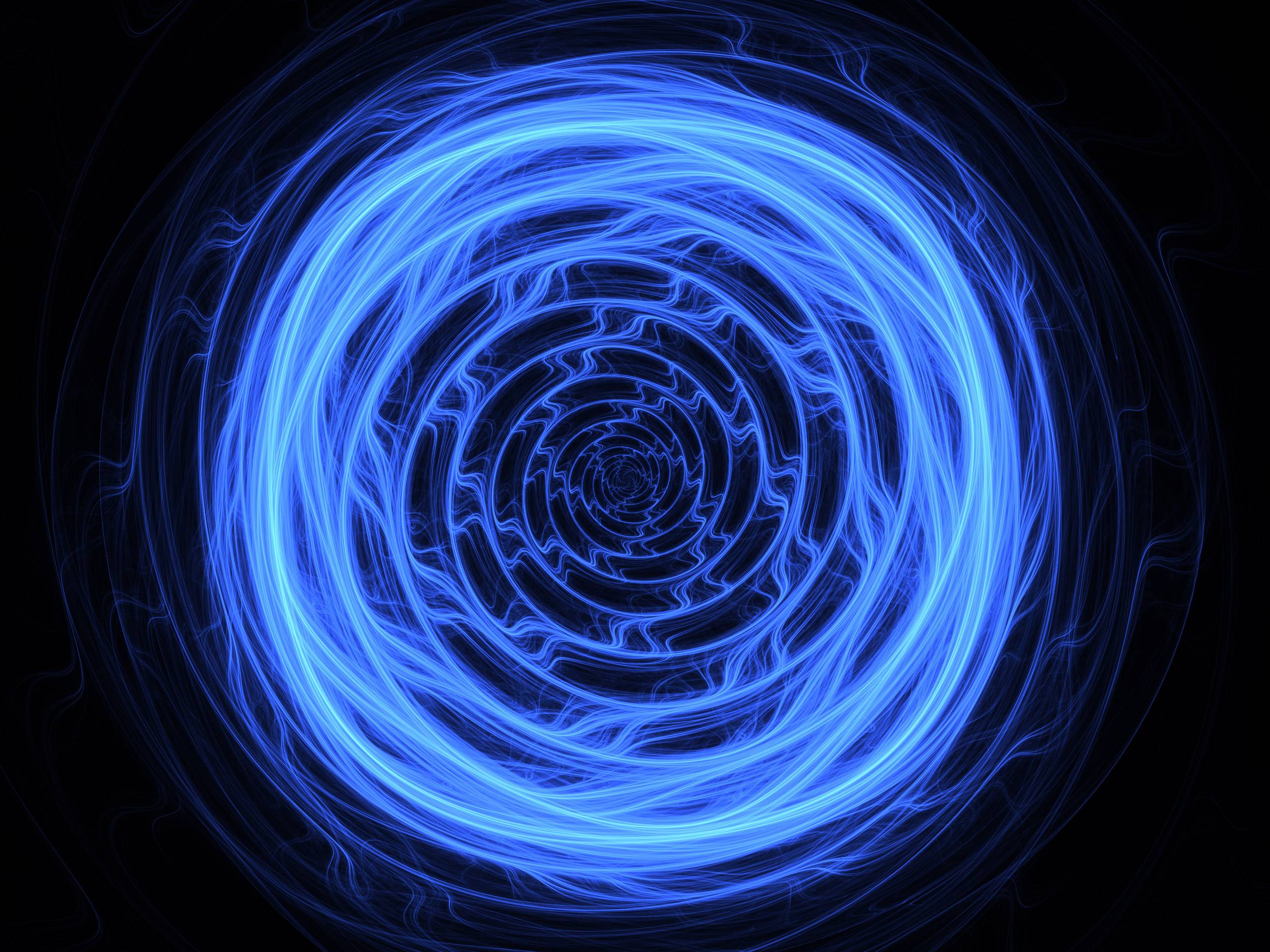 2560x1920 Circle Swirl Shapes Abstract Blue Wallpaper and Free