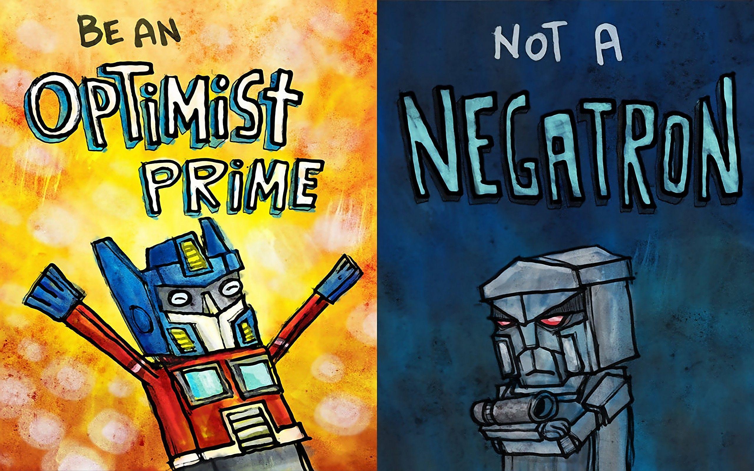 2560x1600 Download Wallpaper robot transformer optimist a pessimist, 2560x Transformers and pessimist