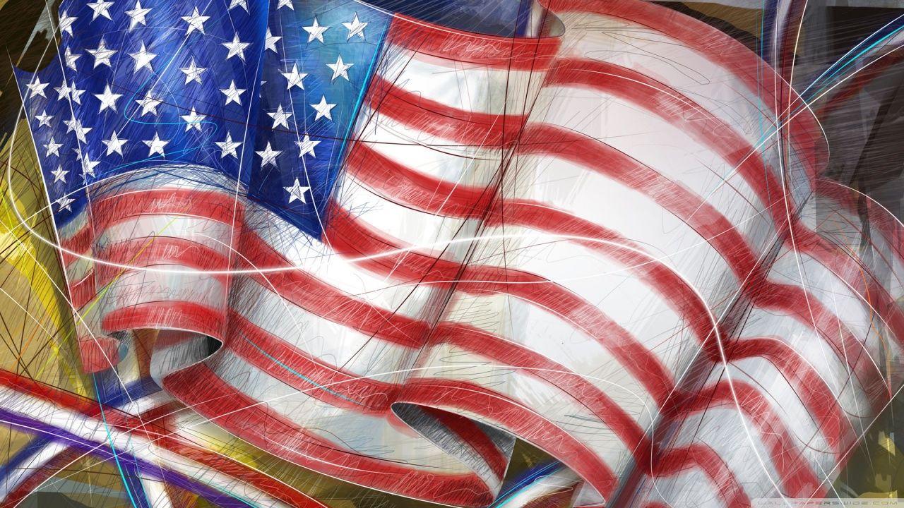 1280x720 Flag Day Wallpaper