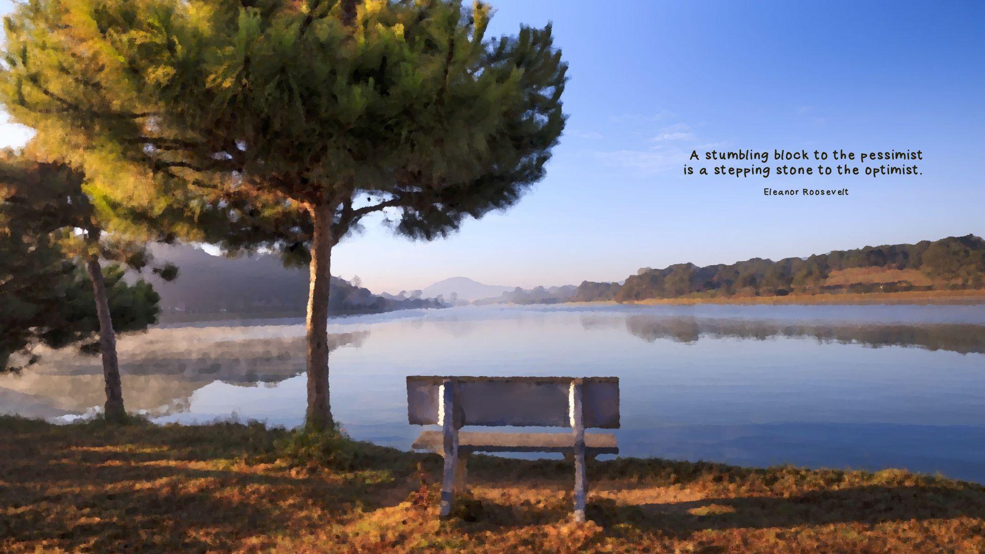 1920x1080 A stumbling block to the pessimist is a stepping stone to