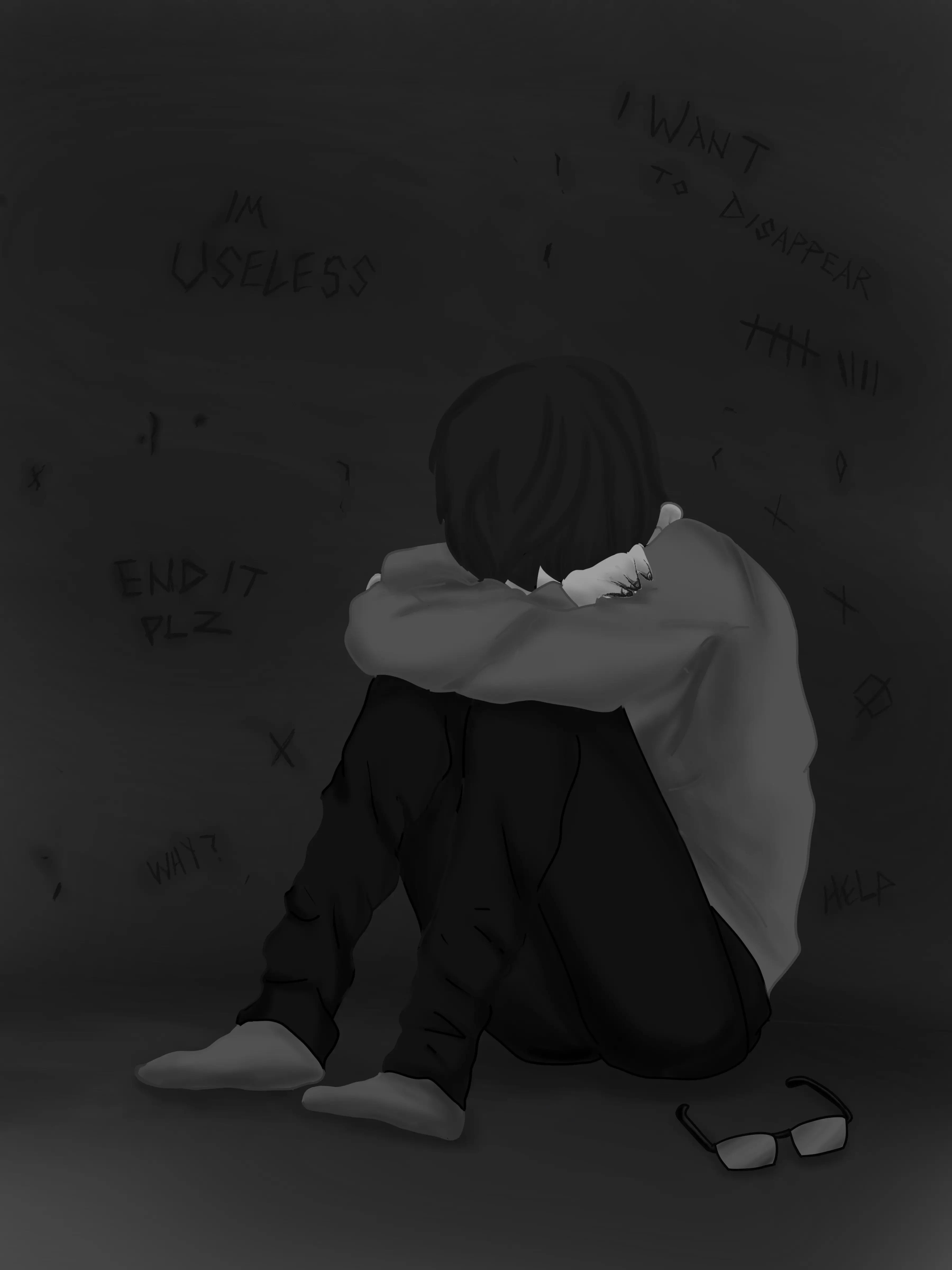3600x4800 Lost and Broken. A Hopeless View in Life.