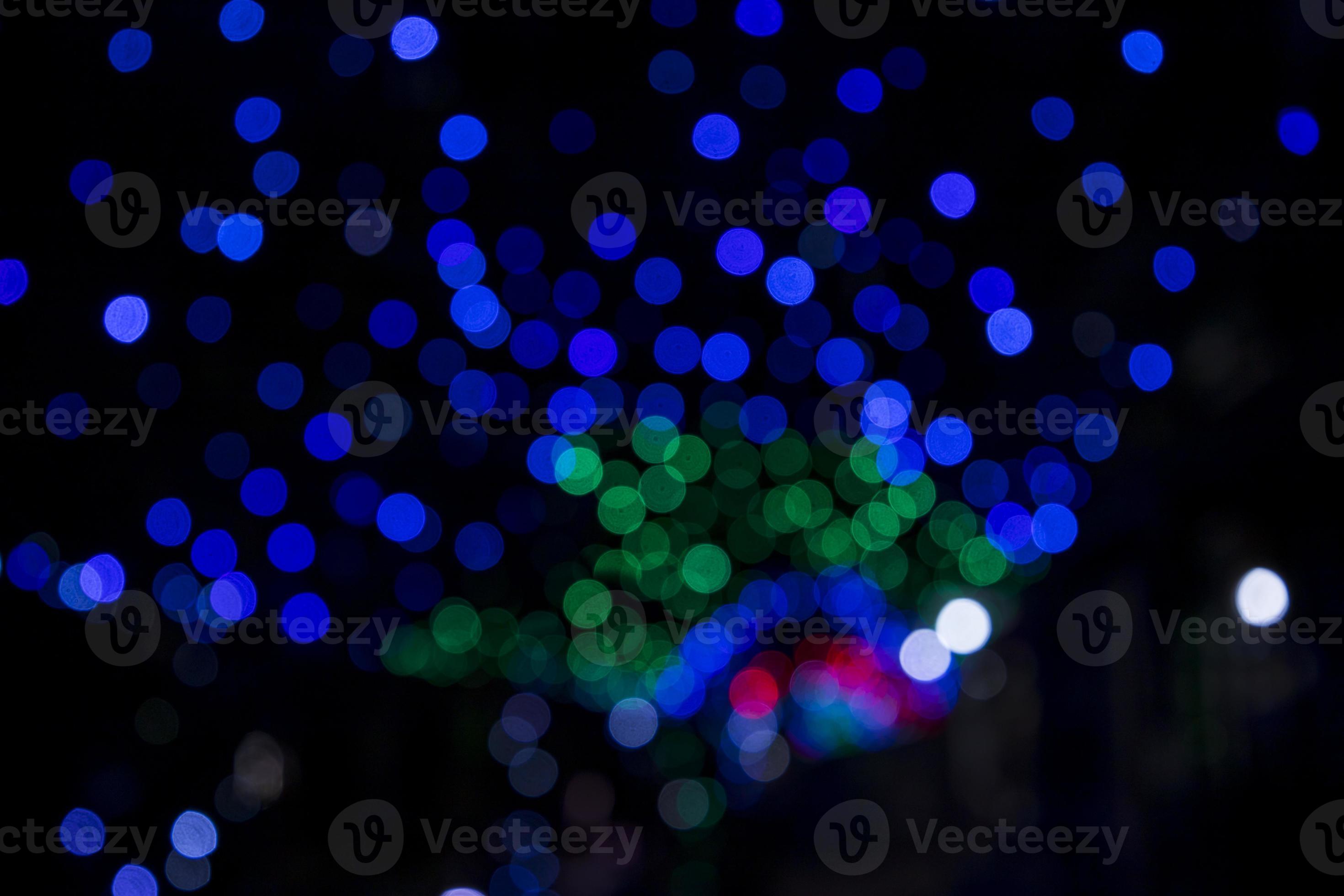 2940x1960 Colorful Defocus Abstract bokeh light effects on the street night black background texture wallpaper