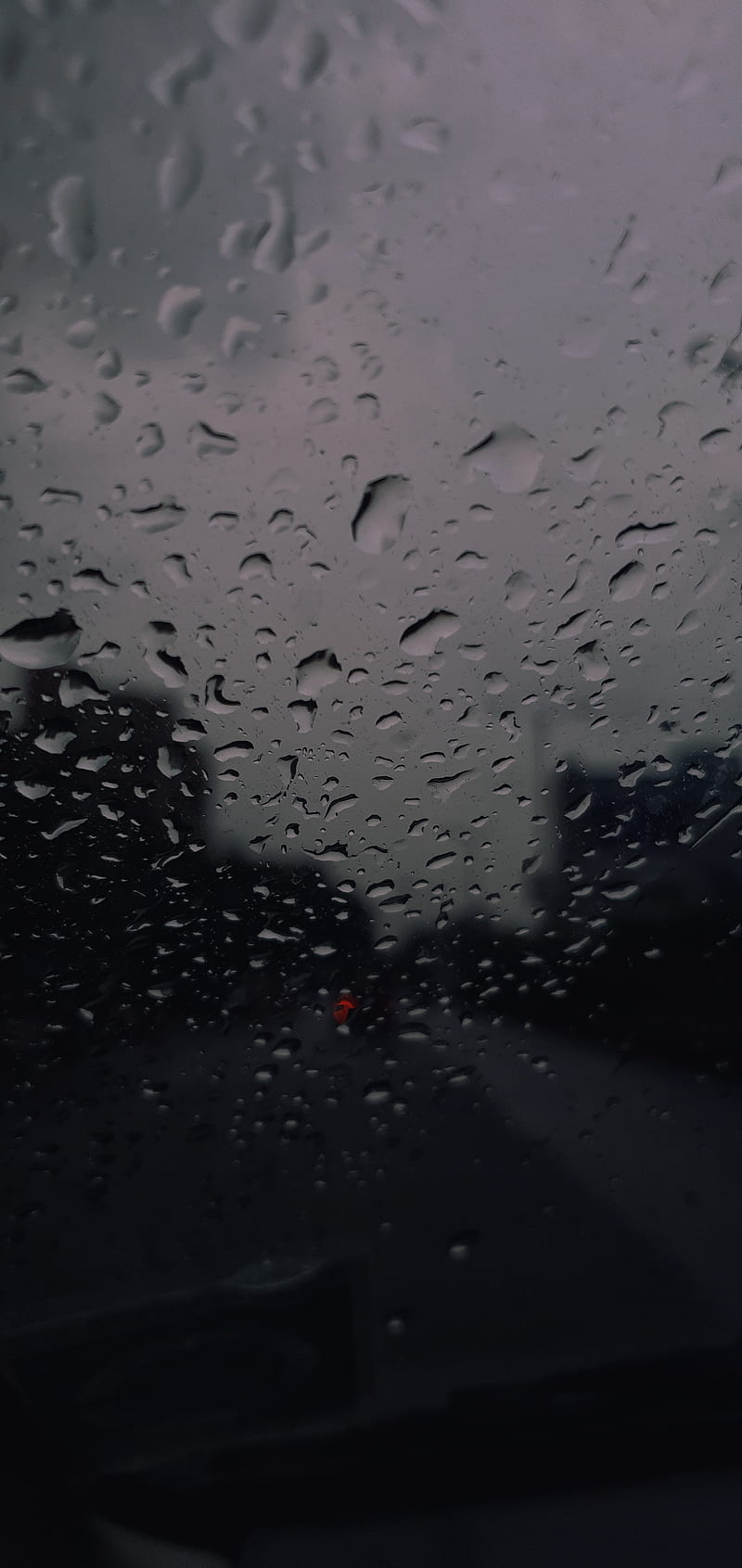 800x1691 Bokeh rain, black, blur, drops, flowers, glass, vintage, water, HD phone wallpaper