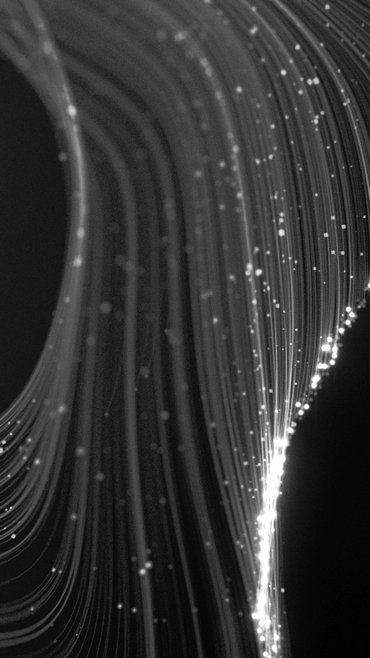 1242x2208 Line Bokeh Bw Dark Pattern Background iPhone 6 Wallpaper