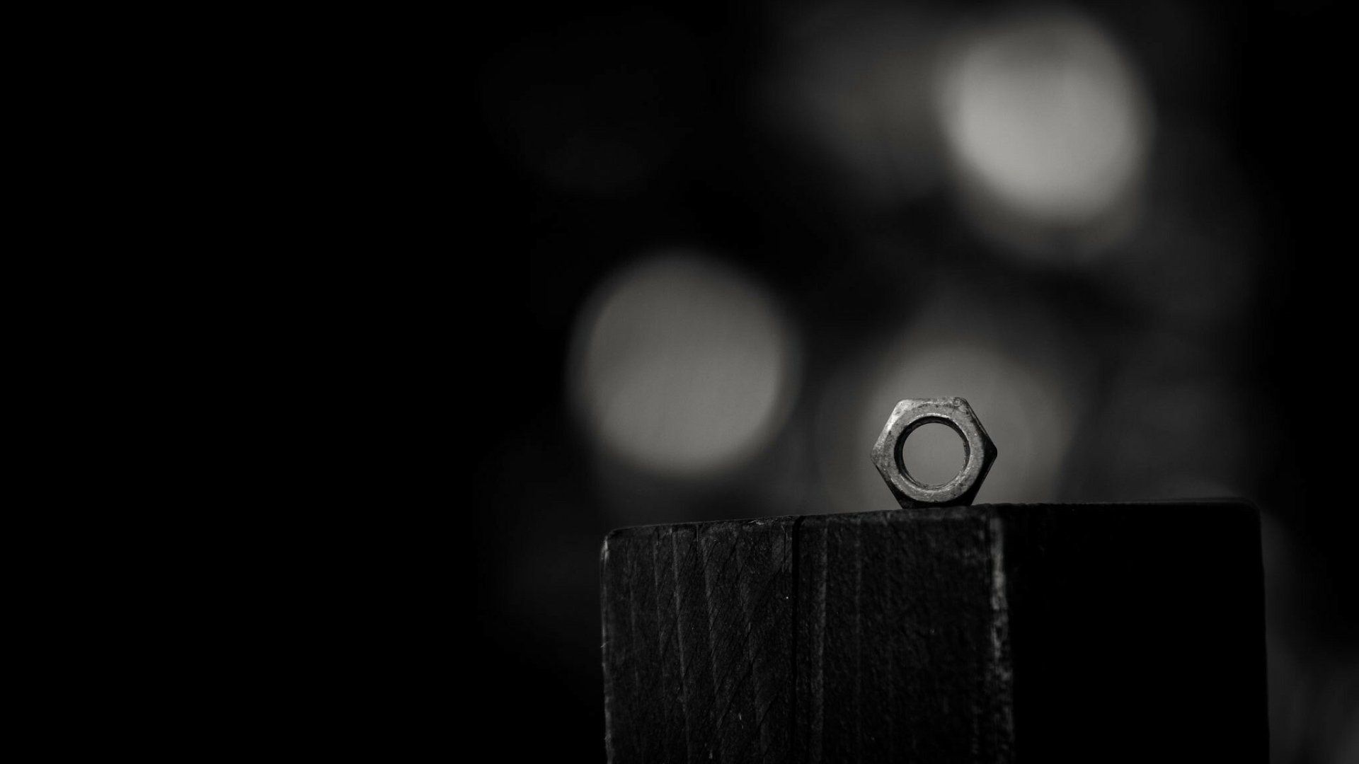 1920x1080 Download Minimalist Bokeh Monochrome Photography Black & White HD Wallpaperx1152