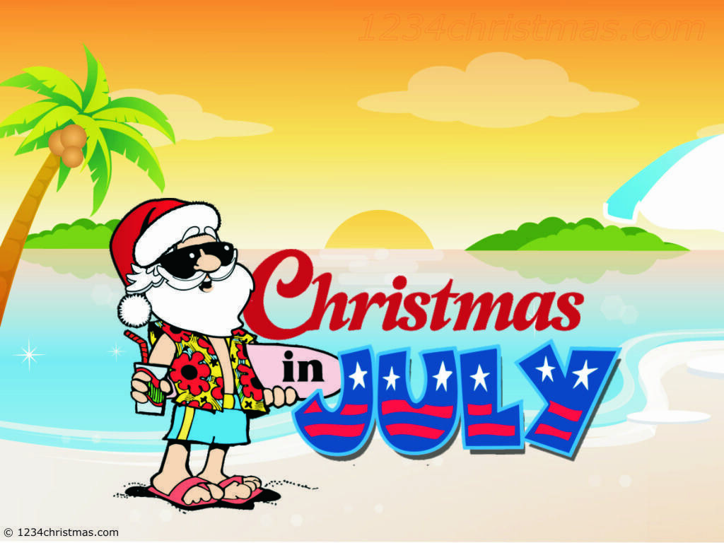 1024x768 Christmas In July Wallpaper