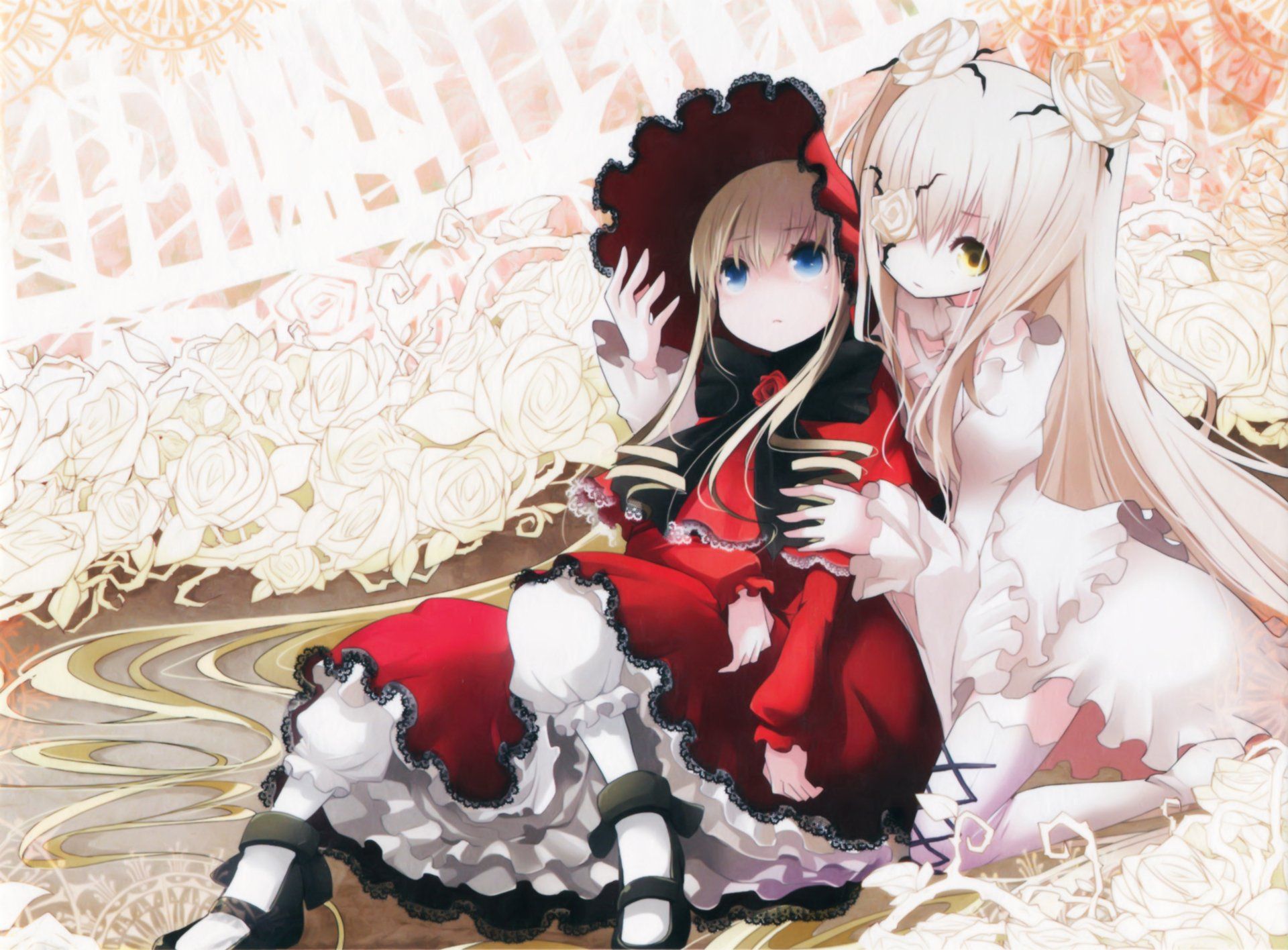 1920x1416 Rozen Maiden Elegance: Kirakishou & Shinku 4K Ultra HD Anime Wallpaper