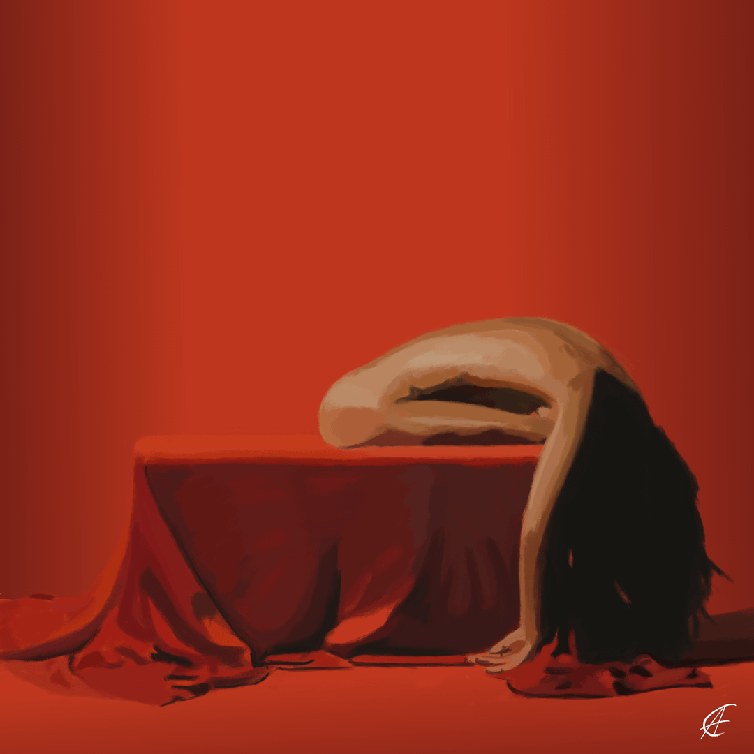 1080x1080 The Death of Peace of Mind Omens album cover SpeedPaint