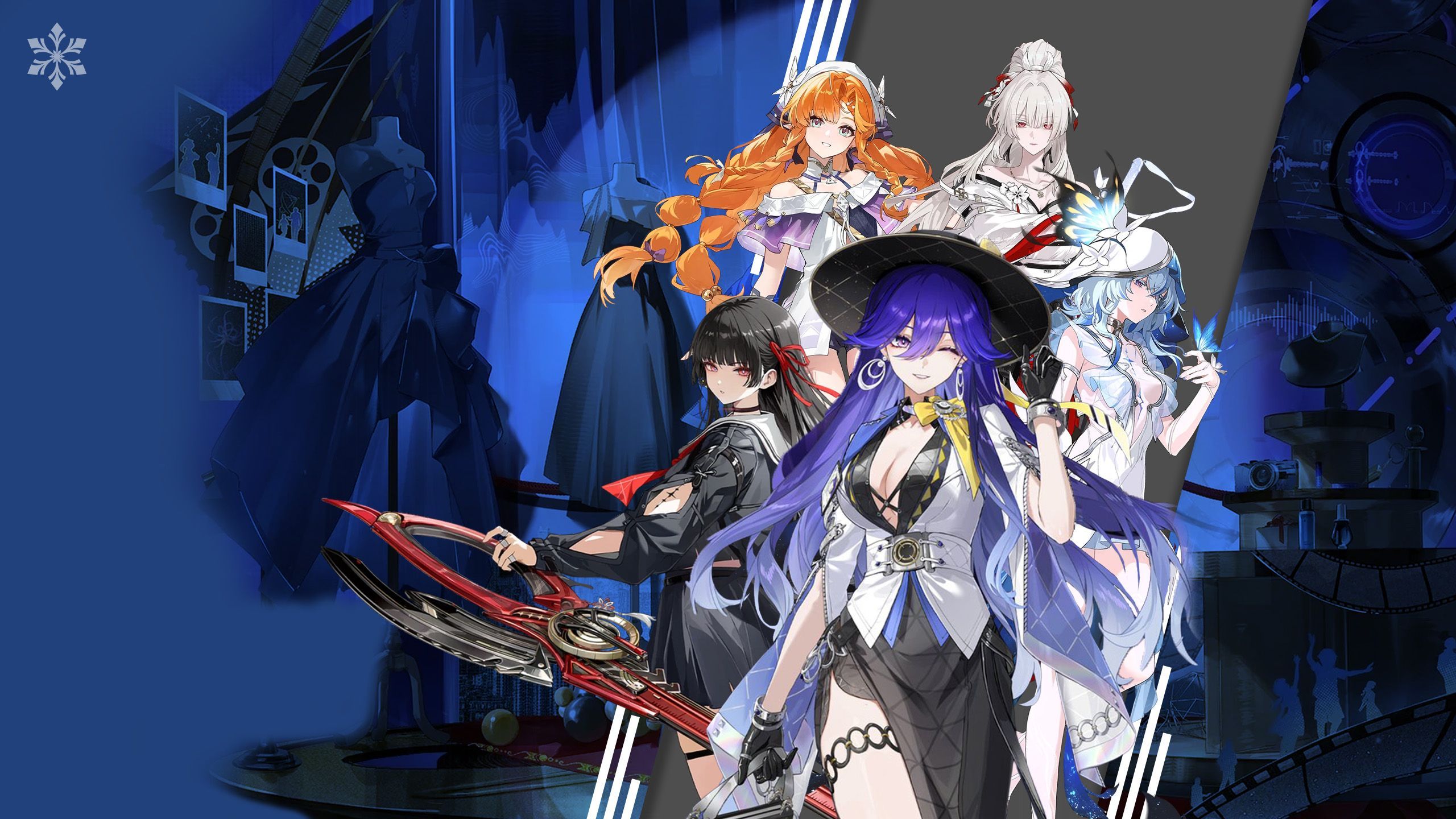 2560x1440 Lucilla Team Comp In WuWa (Wuthering Waves)