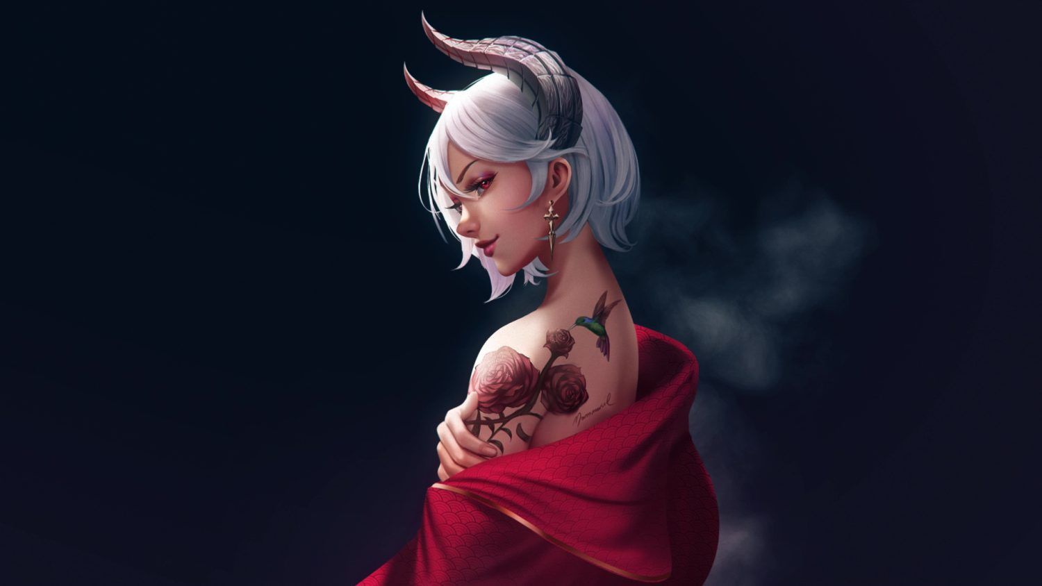 1500x844 Demon Woman Wallpaper