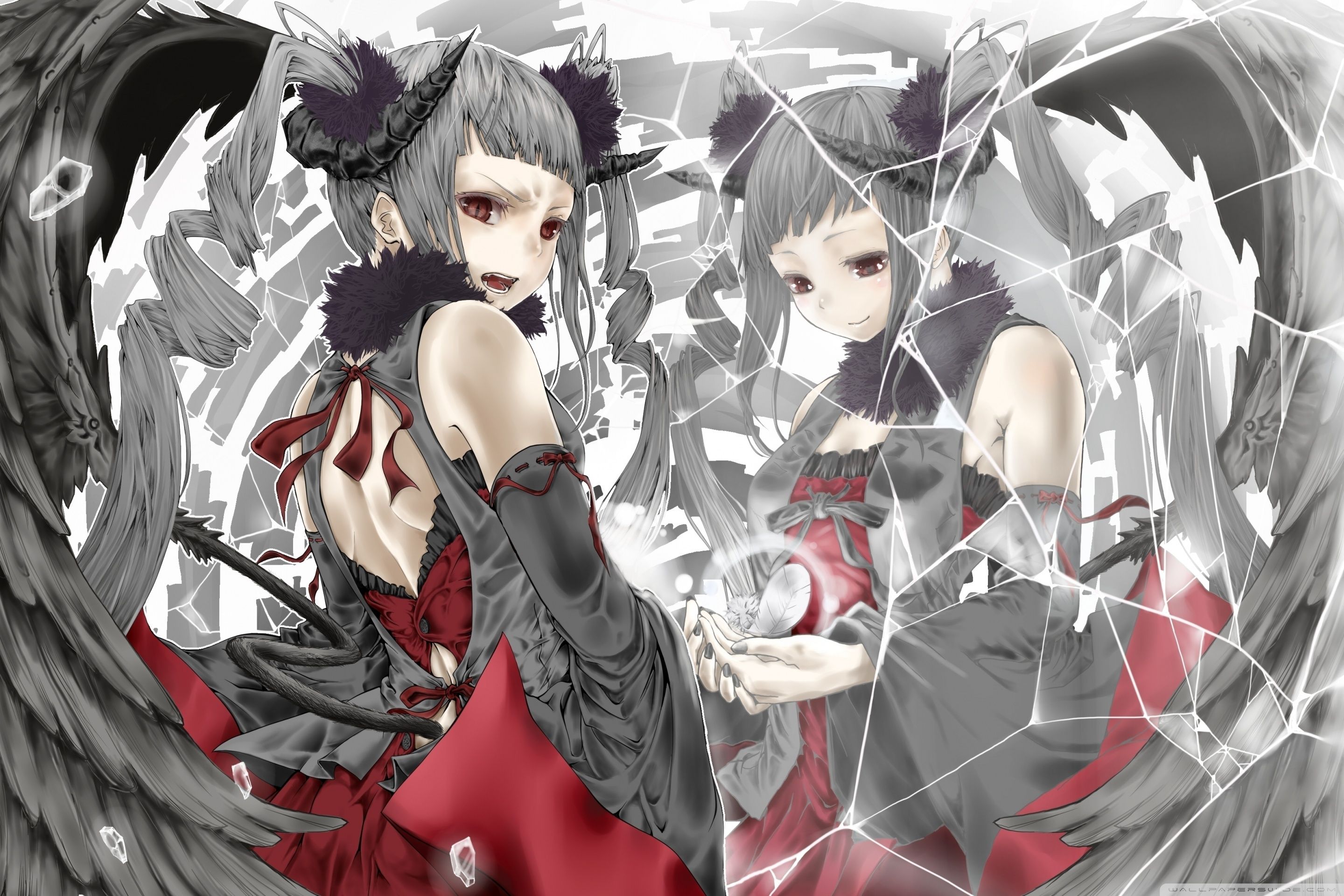 2880x1920 Girl Demon 4K UHD Wallpaper for UltraHD Desktop and TV : Dual Monitor : Smartphone and Tablet Devices