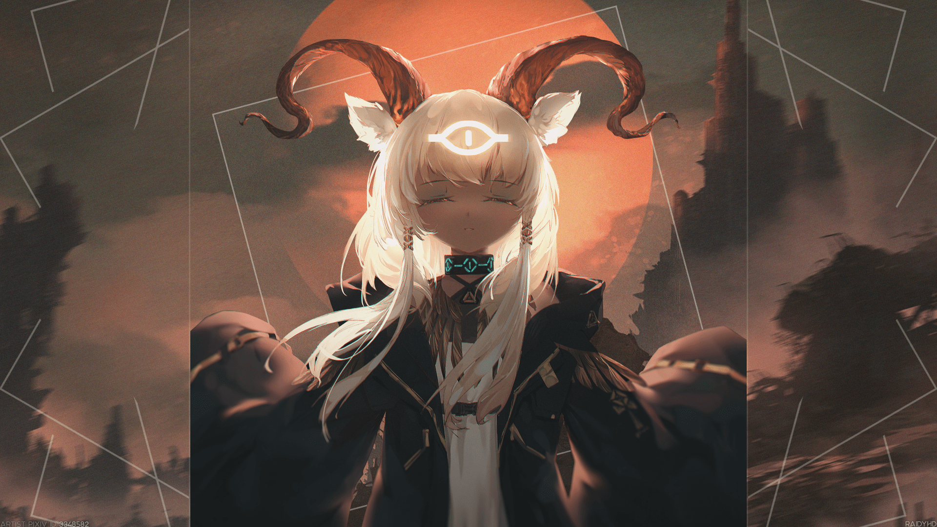 1920x1080 Demon Anime Girl 4K Ultra HD Wallpaper
