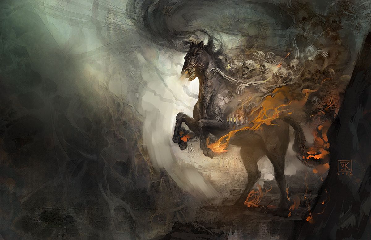 1200x778 Nightmare MtG Art from Magic Magic 2015 Set by Vance Kovacs of Magic: the Gathering