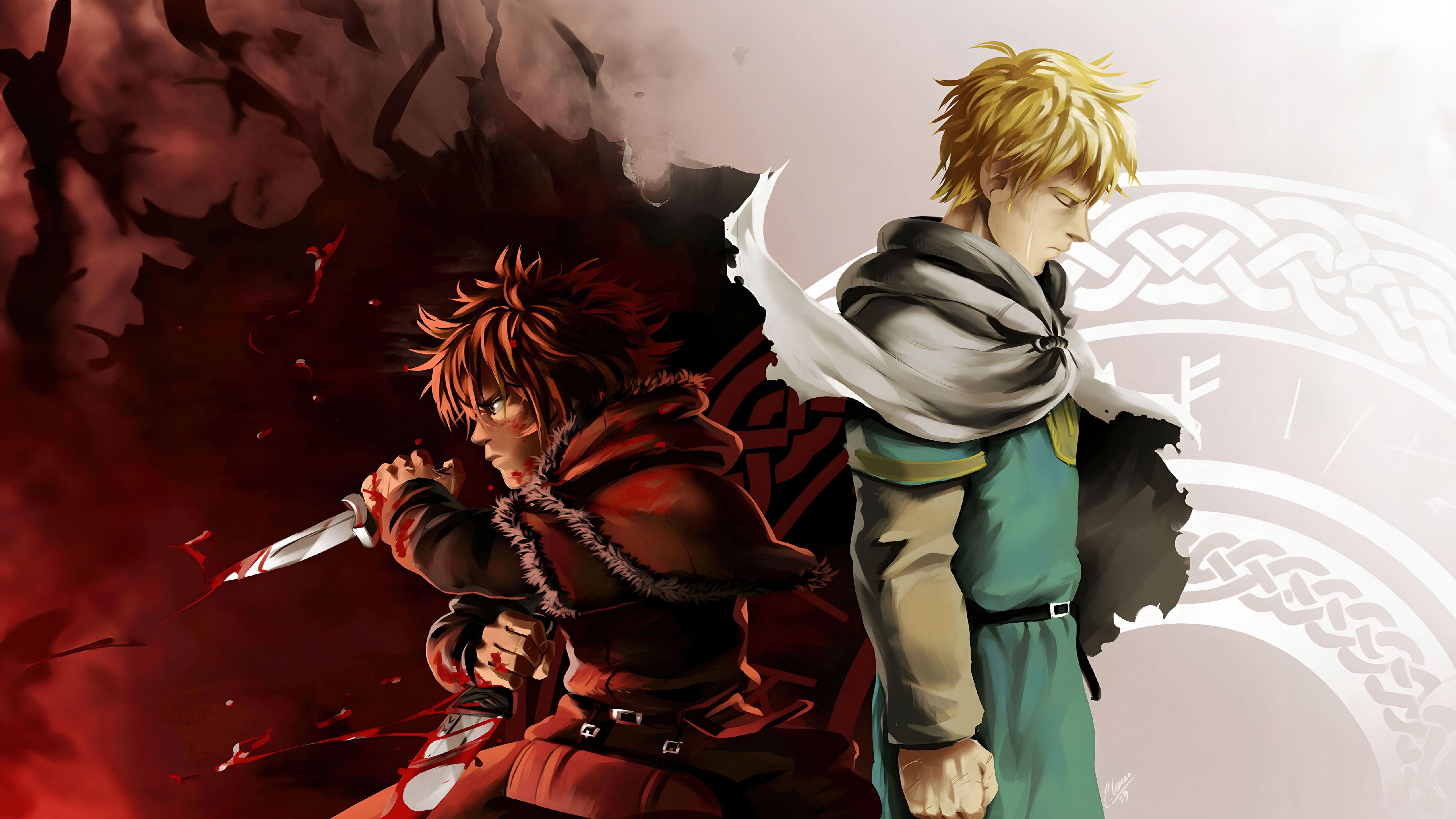 5120x2880 Vinland Saga Wallpaper 4K, Artwork, Anime series, Thorfinn