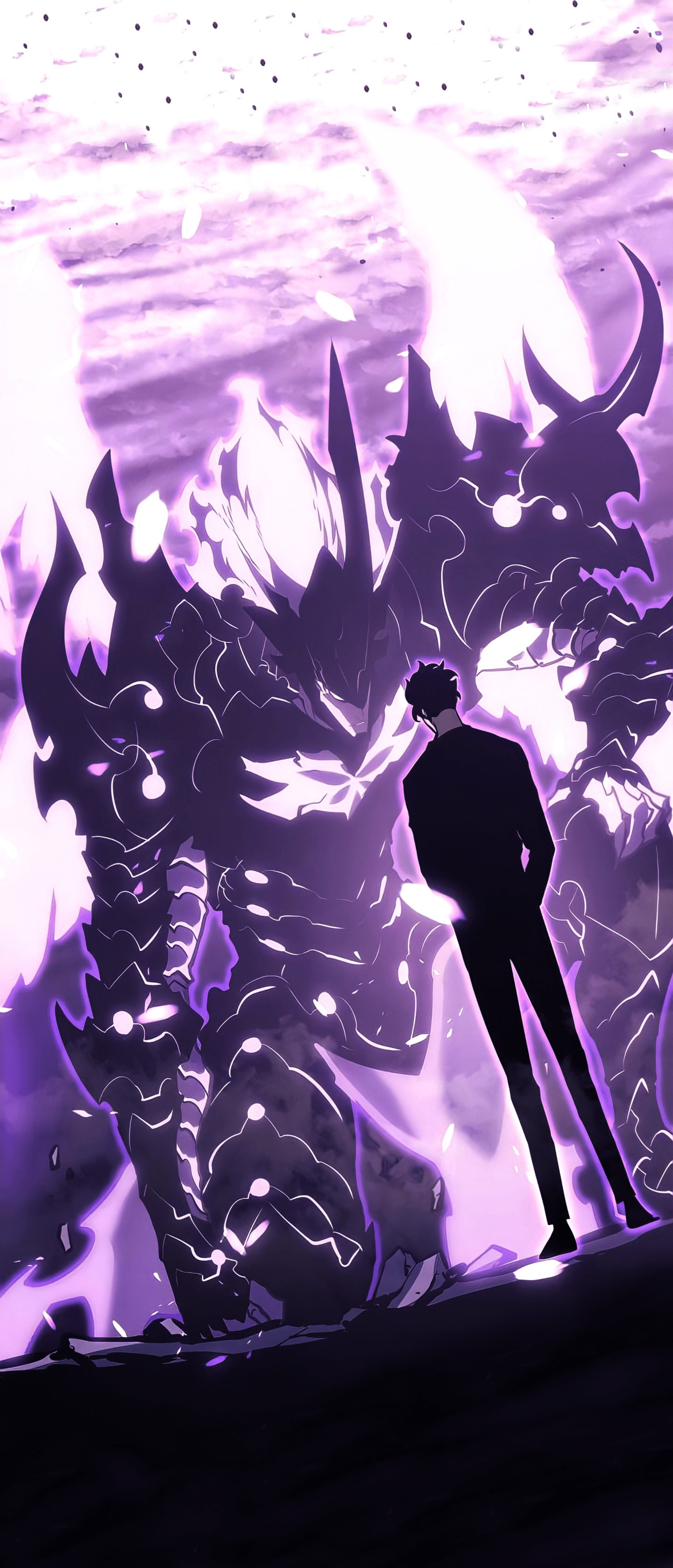 1440x3356 Bellion Solo Leveling Wallpaper