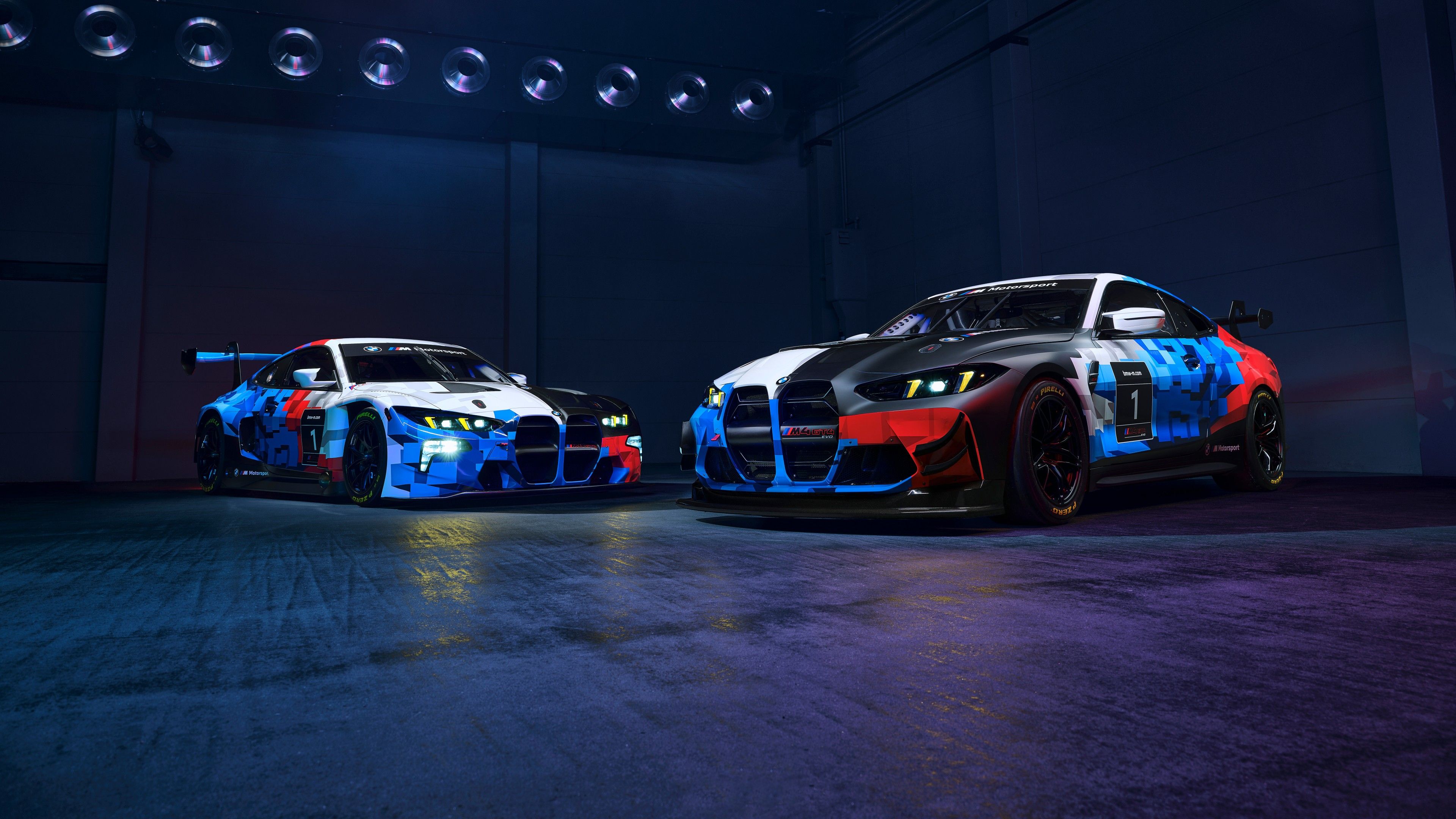 3840x2160 BMW M4 GT3 EVO & BMW M4 GT4 EVO 8K Wallpaper Car Wallpaper