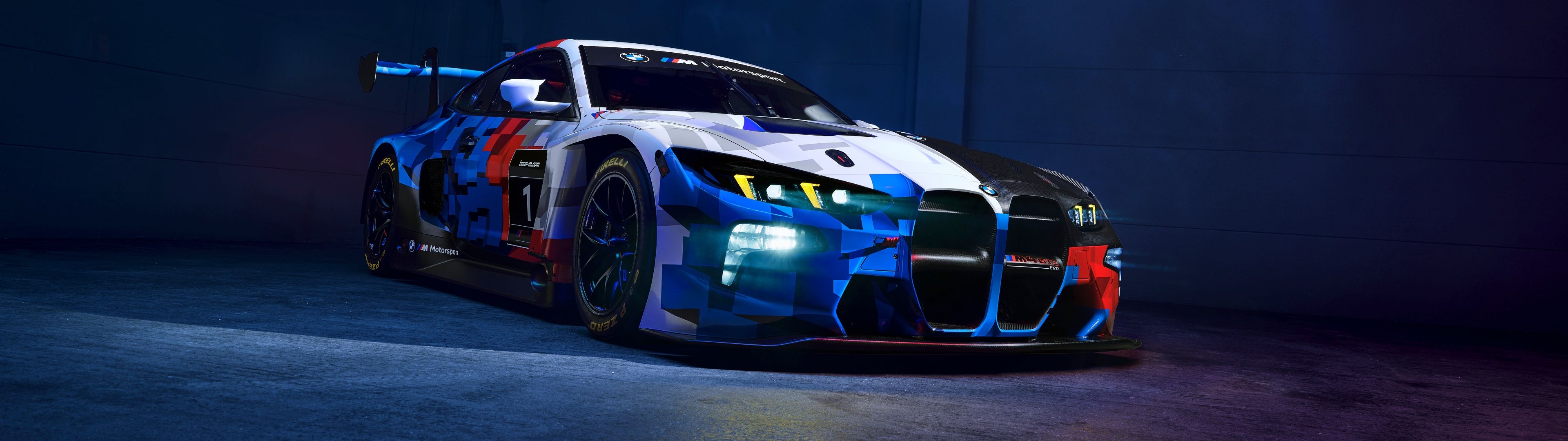 3840x1080 BMW M4 GT3 EVO Wallpaper 4K, 8K, 5K, BMW M Motorsport