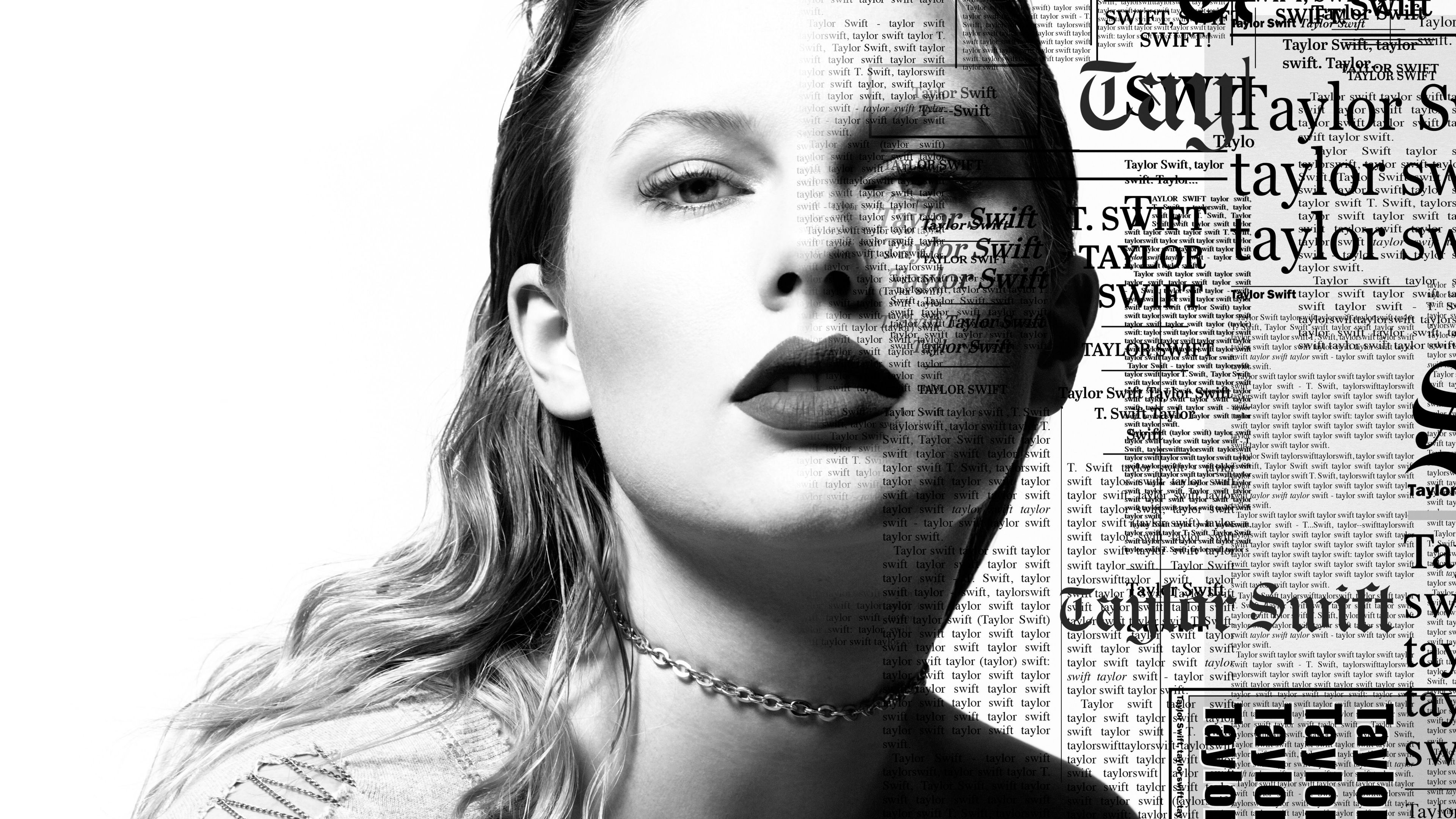 3840x2160 Taylor Swift Wallpaper 4K, Reputation, Monochrome