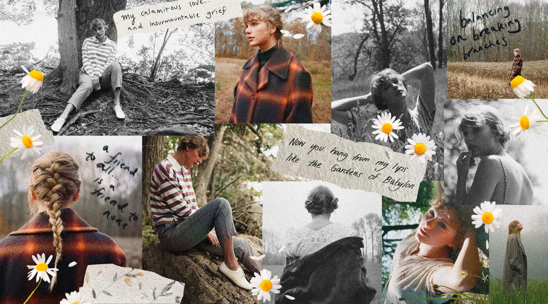1920x1067 Collage Taylor Swift Aesthetic Wallpaper
