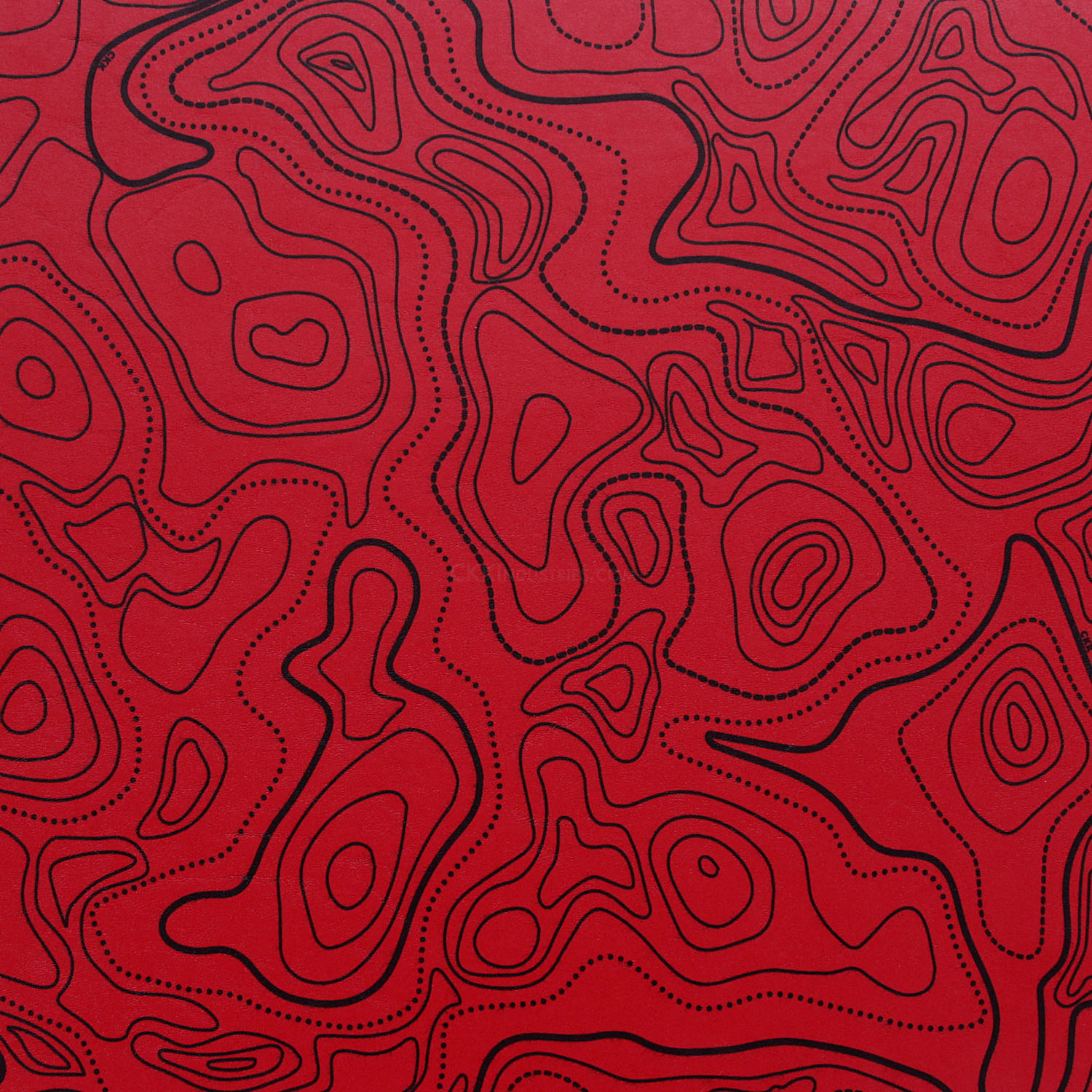 1500x1500 KYDEX® Sheet Map.M.T. Red Black - (.080) - (1ft X 1ft)